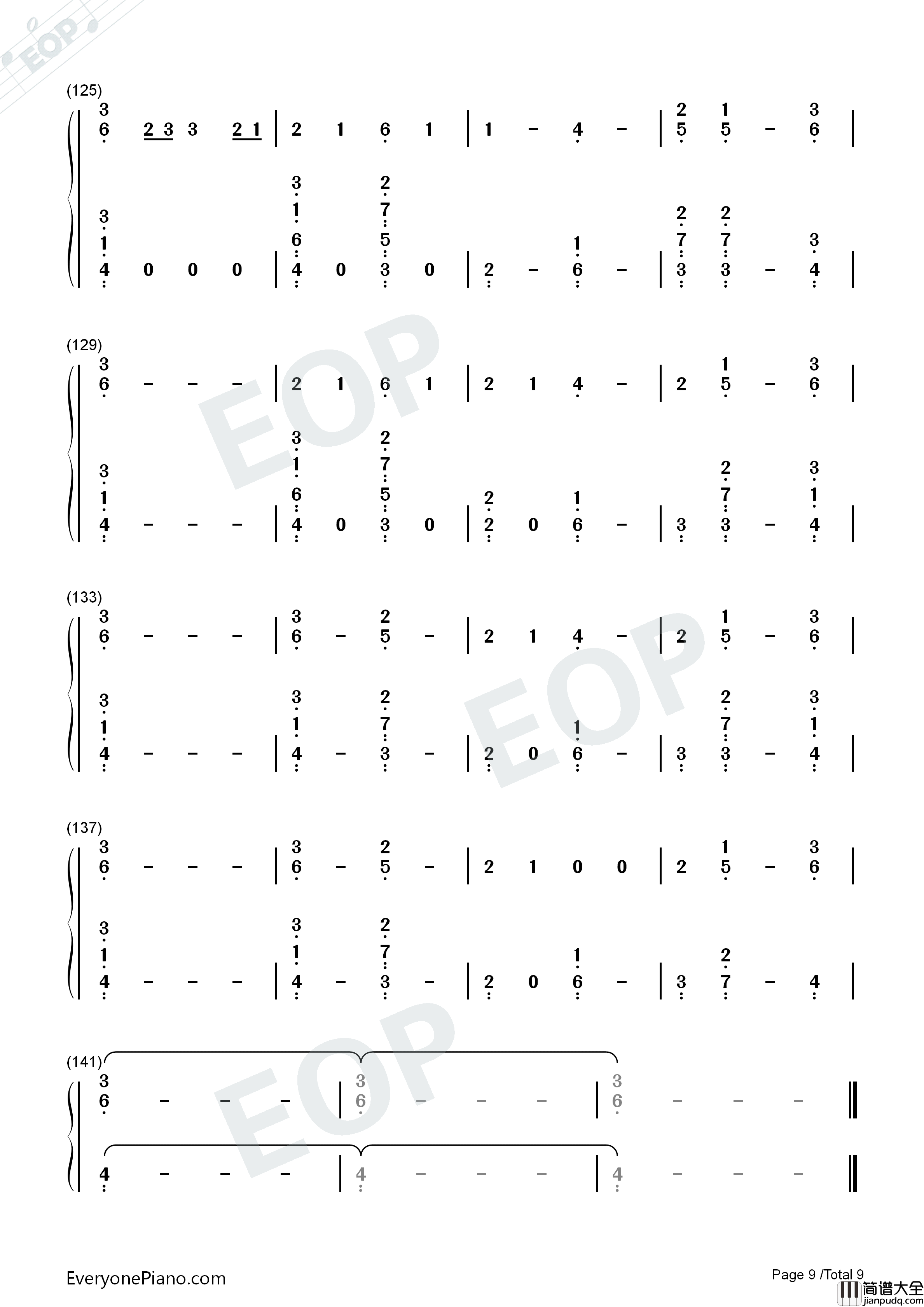 Where_Were_You_in_the_Morning钢琴简谱_Shawn_Mendes演唱