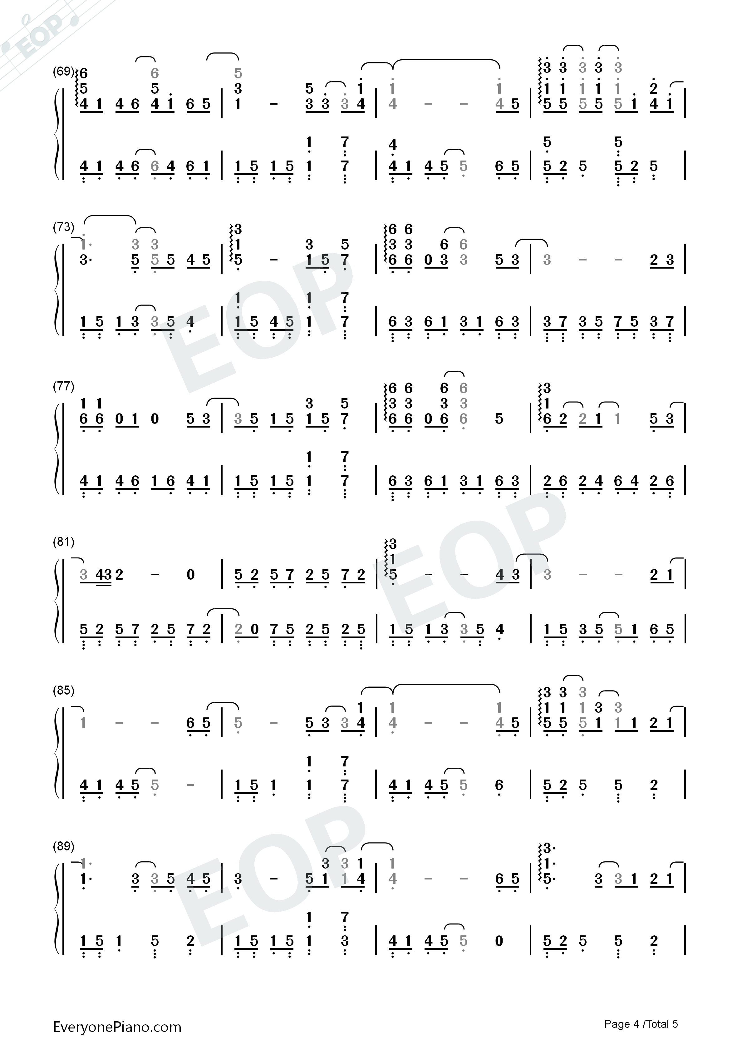 再见钢琴简谱_王俊凯演唱