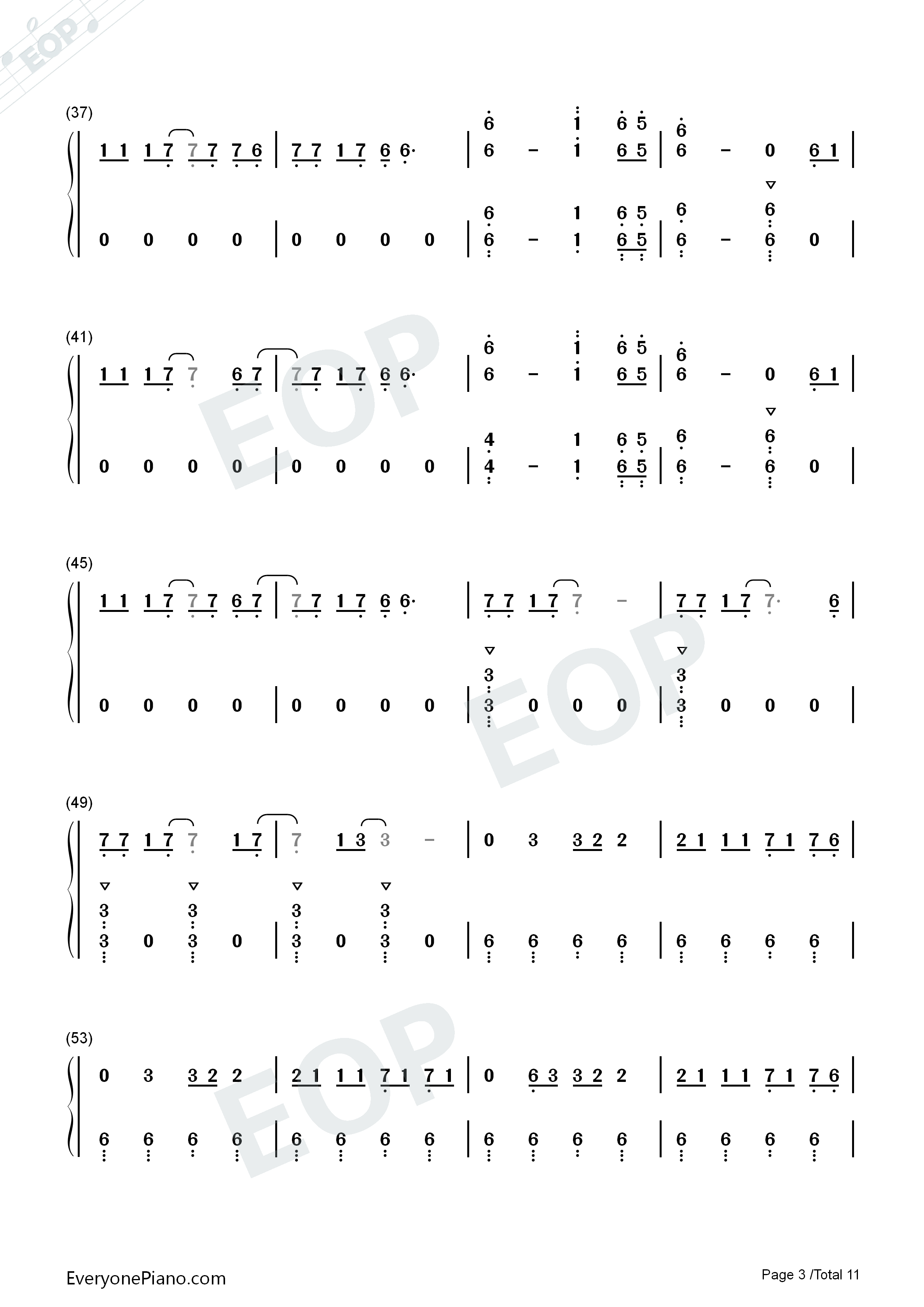 The_Greatest_Show钢琴简谱_Pasek_and_Paul演唱