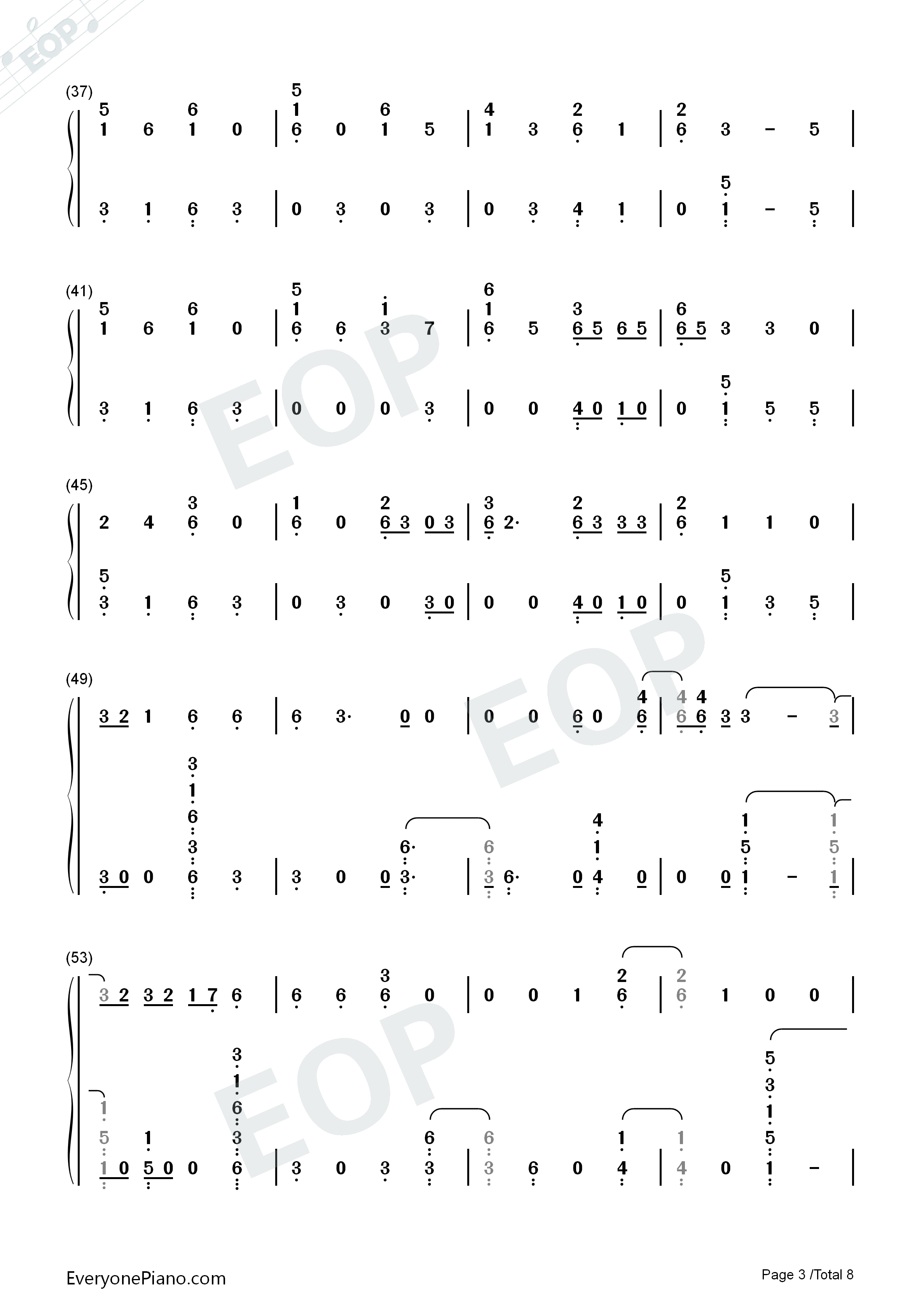 Start_Again钢琴简谱_OneRepublic_Logic演唱