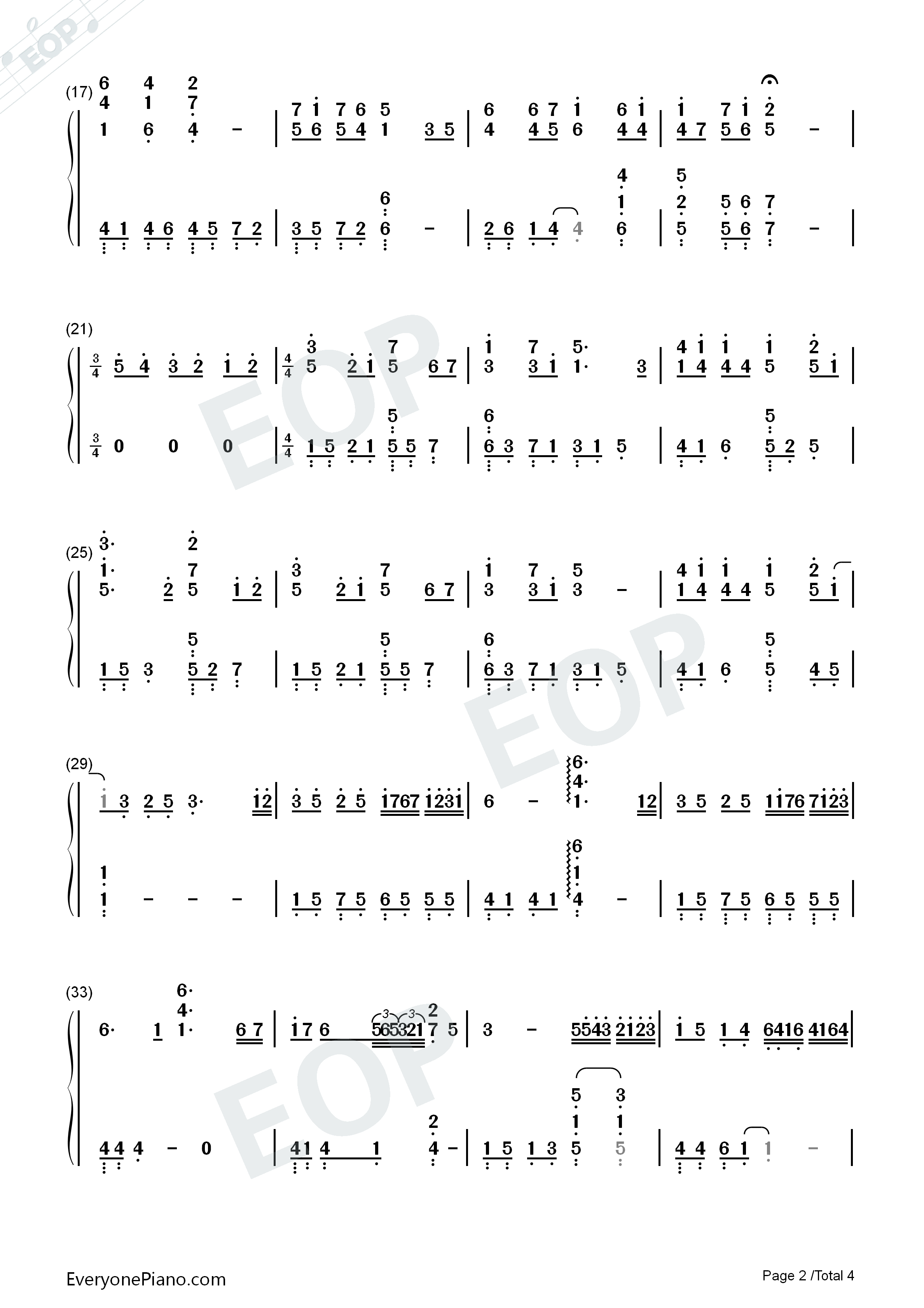 泡沫美人鱼钢琴简谱_尹夏沫_徐熙媛演唱