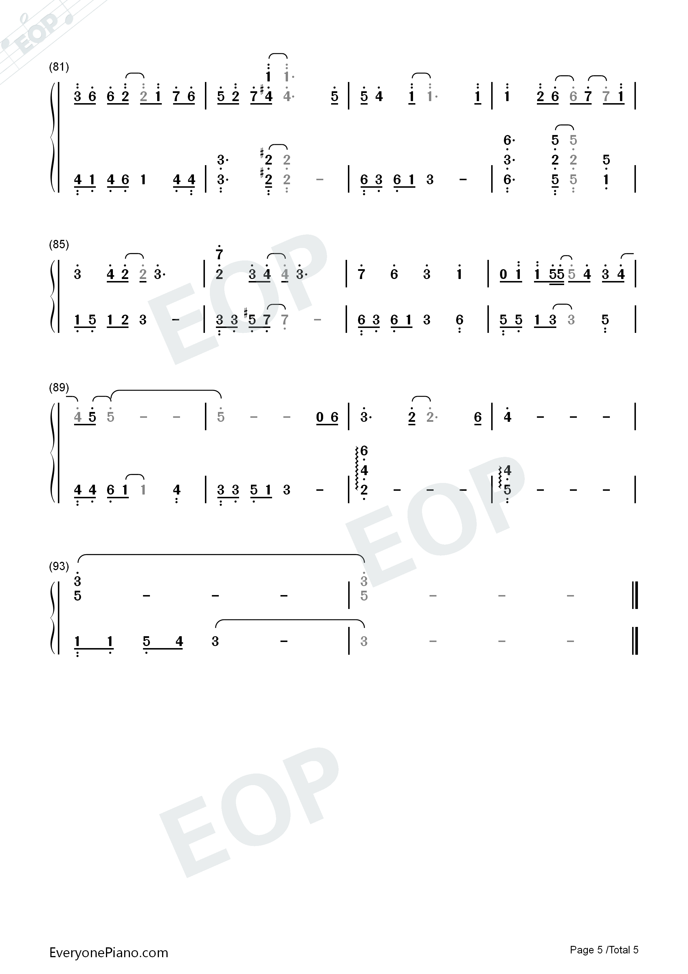 我们的爱没有错钢琴简谱_胡夏演唱