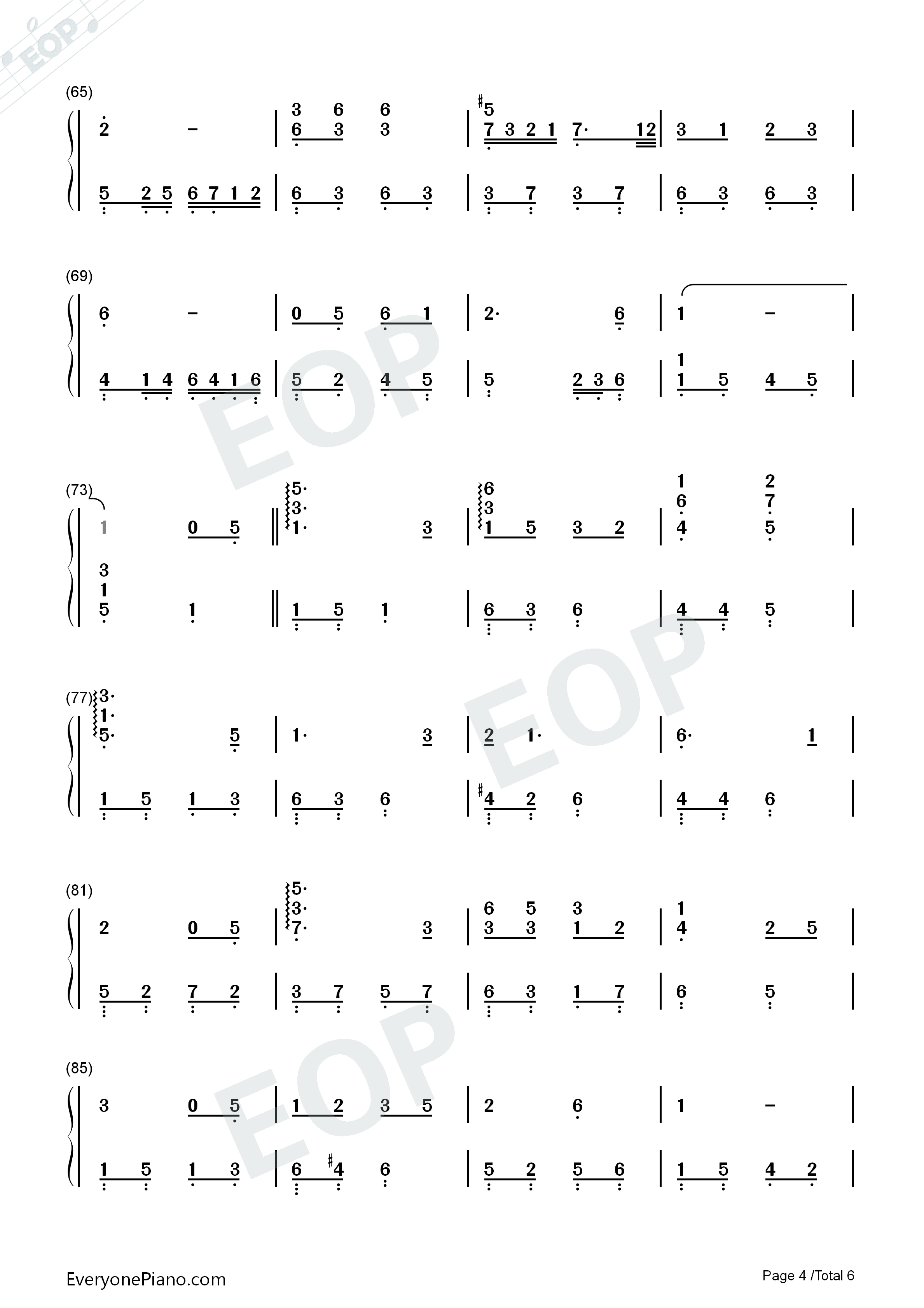 月光钢琴简谱_羽泉演唱