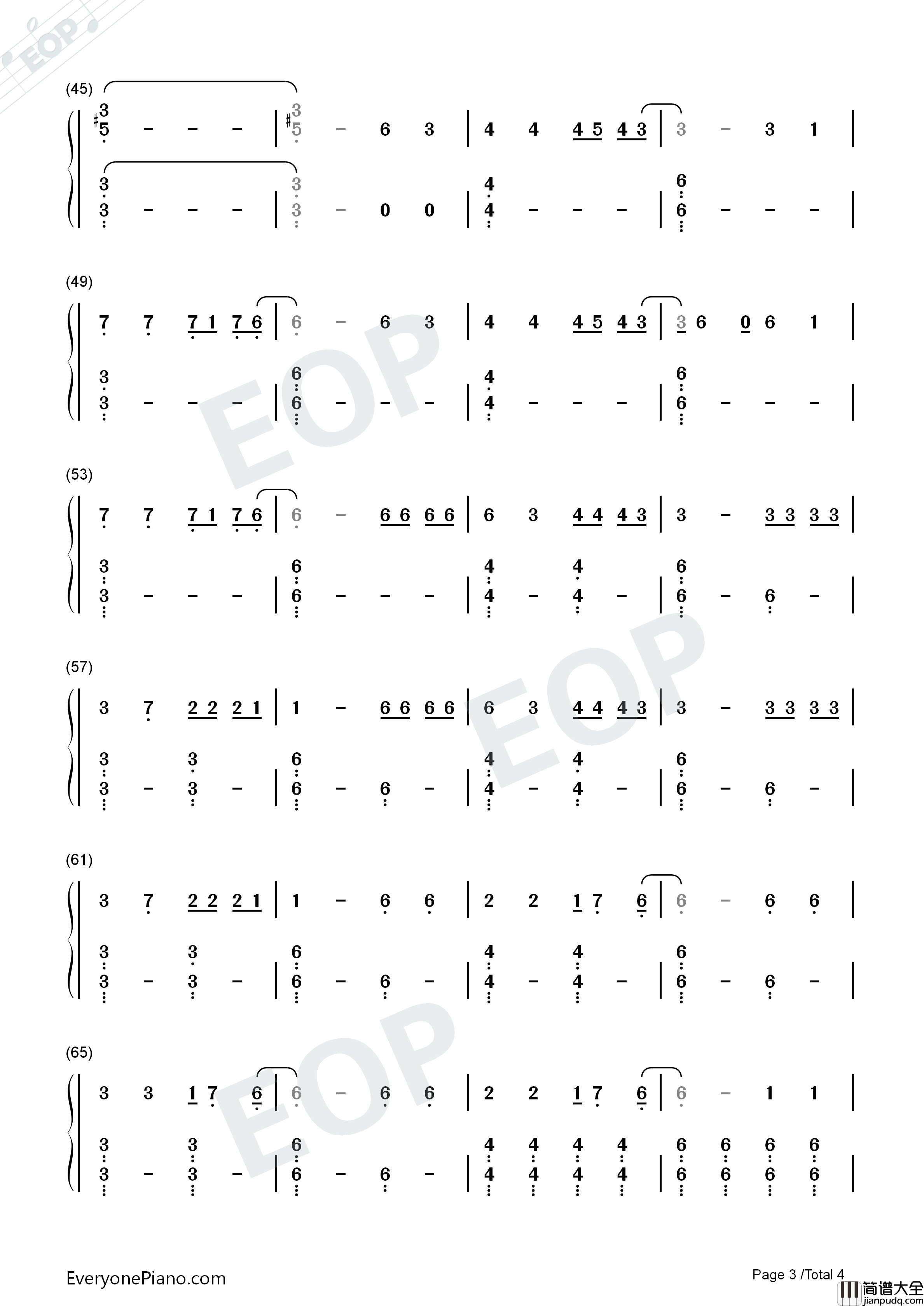 Lullaby钢琴简谱_R3hab_Mike_Williams演唱