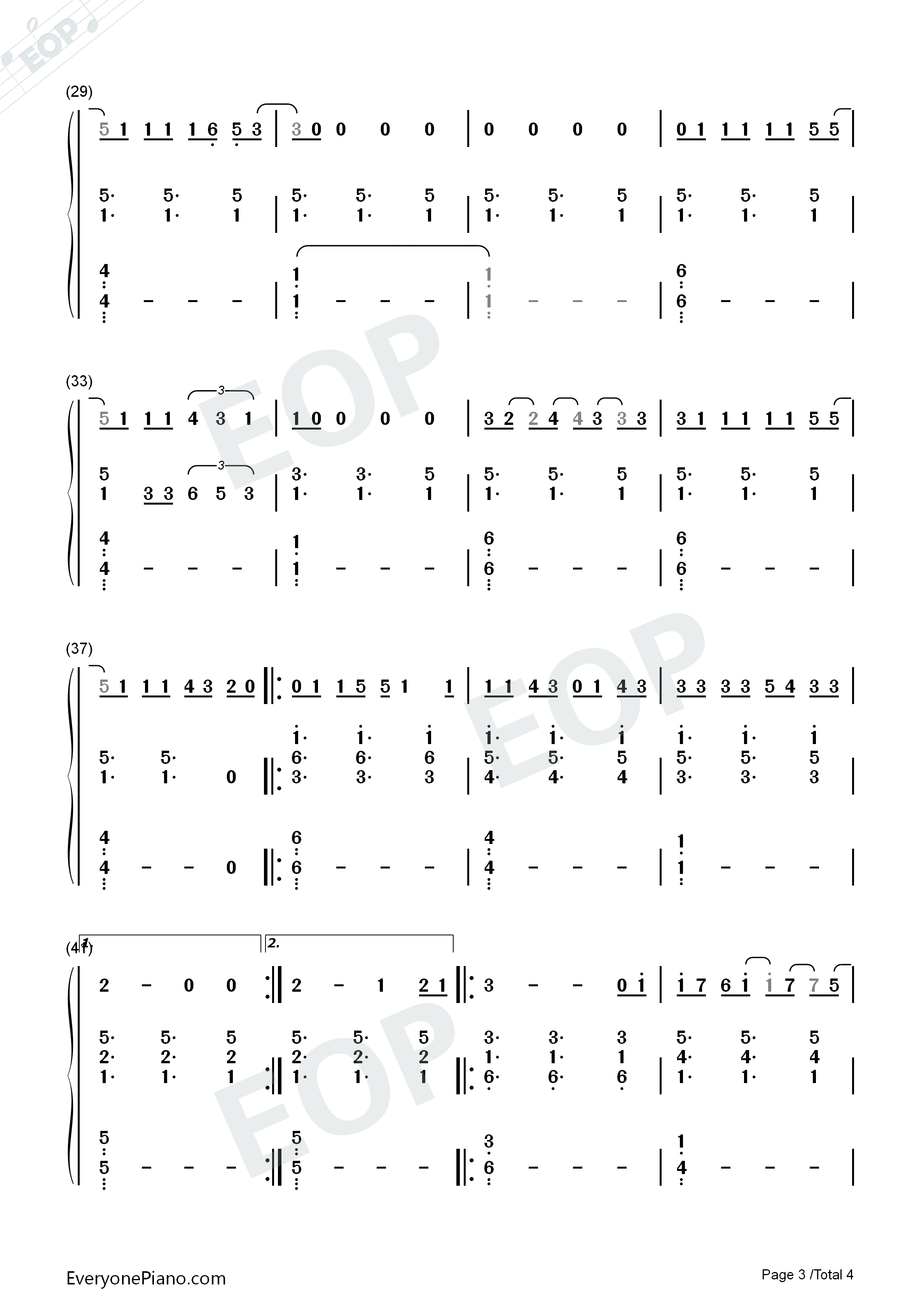 When_We're_Old钢琴简谱_Ieva_Zasimauskaitè演唱