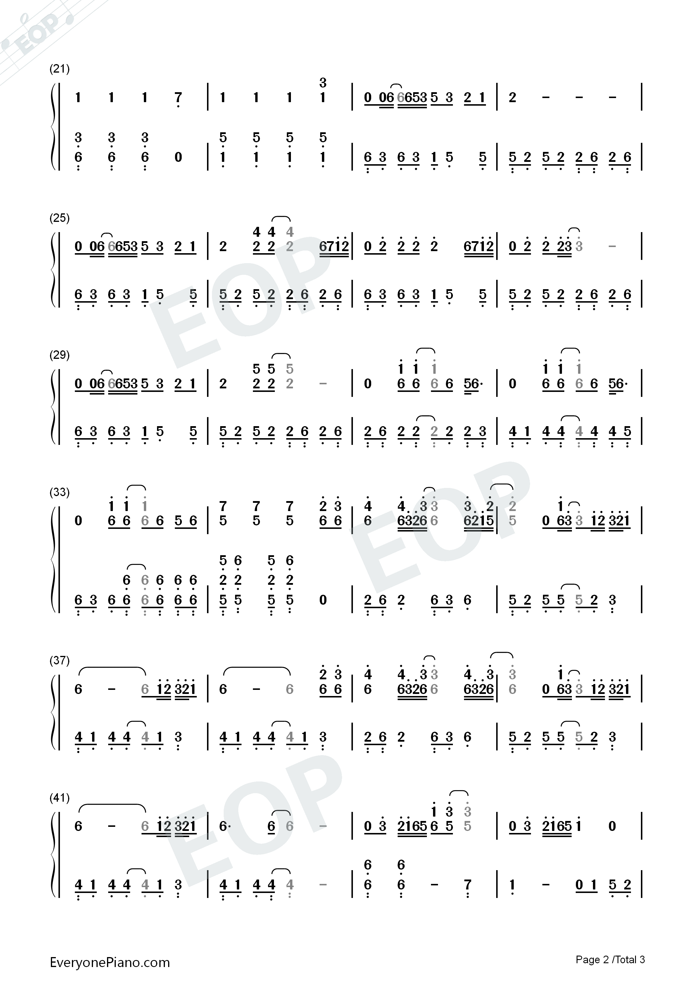 Nobody_But_You钢琴简谱_Cesar_Sampson演唱