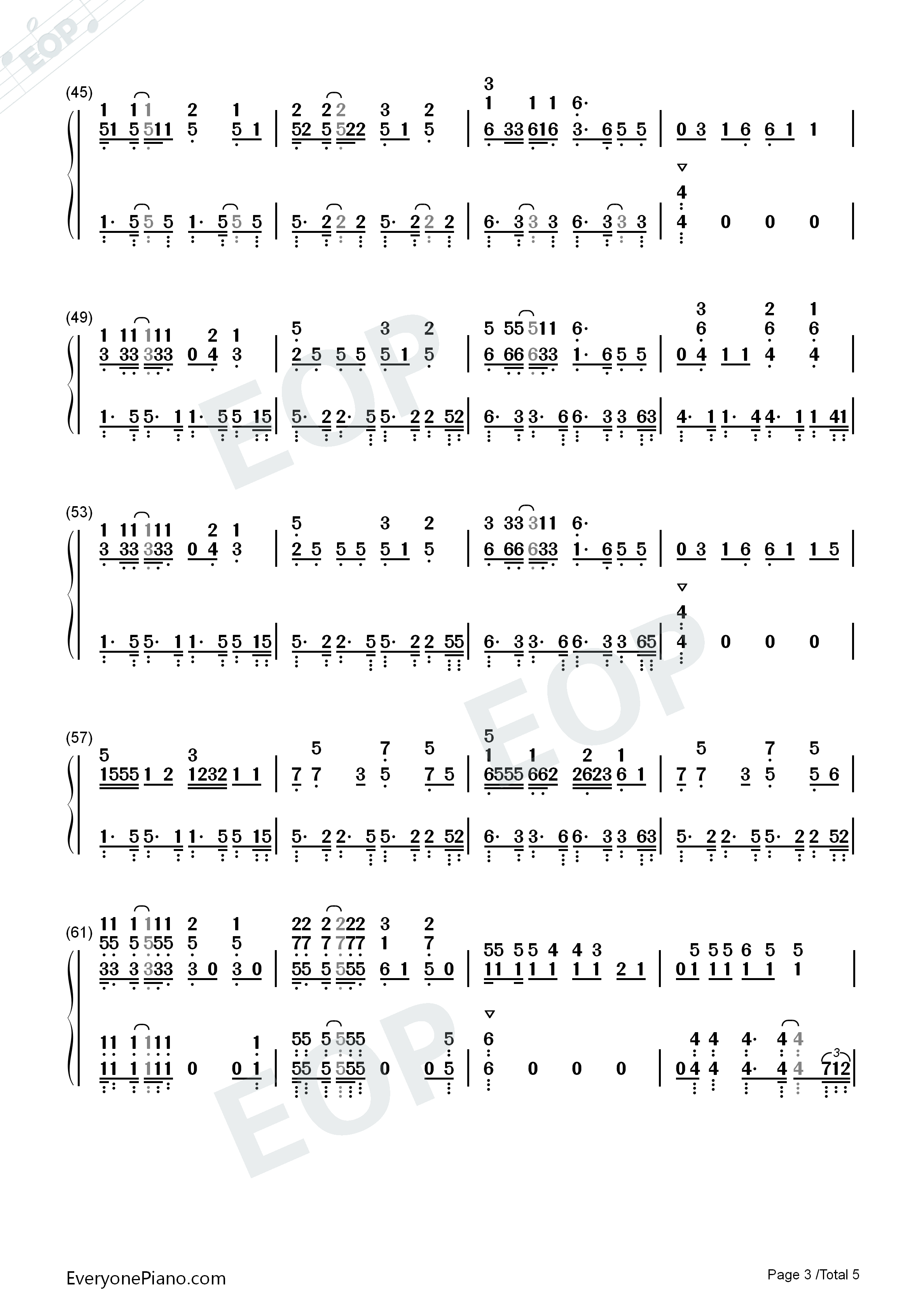 Waka_Waka钢琴简谱_Shakira演唱