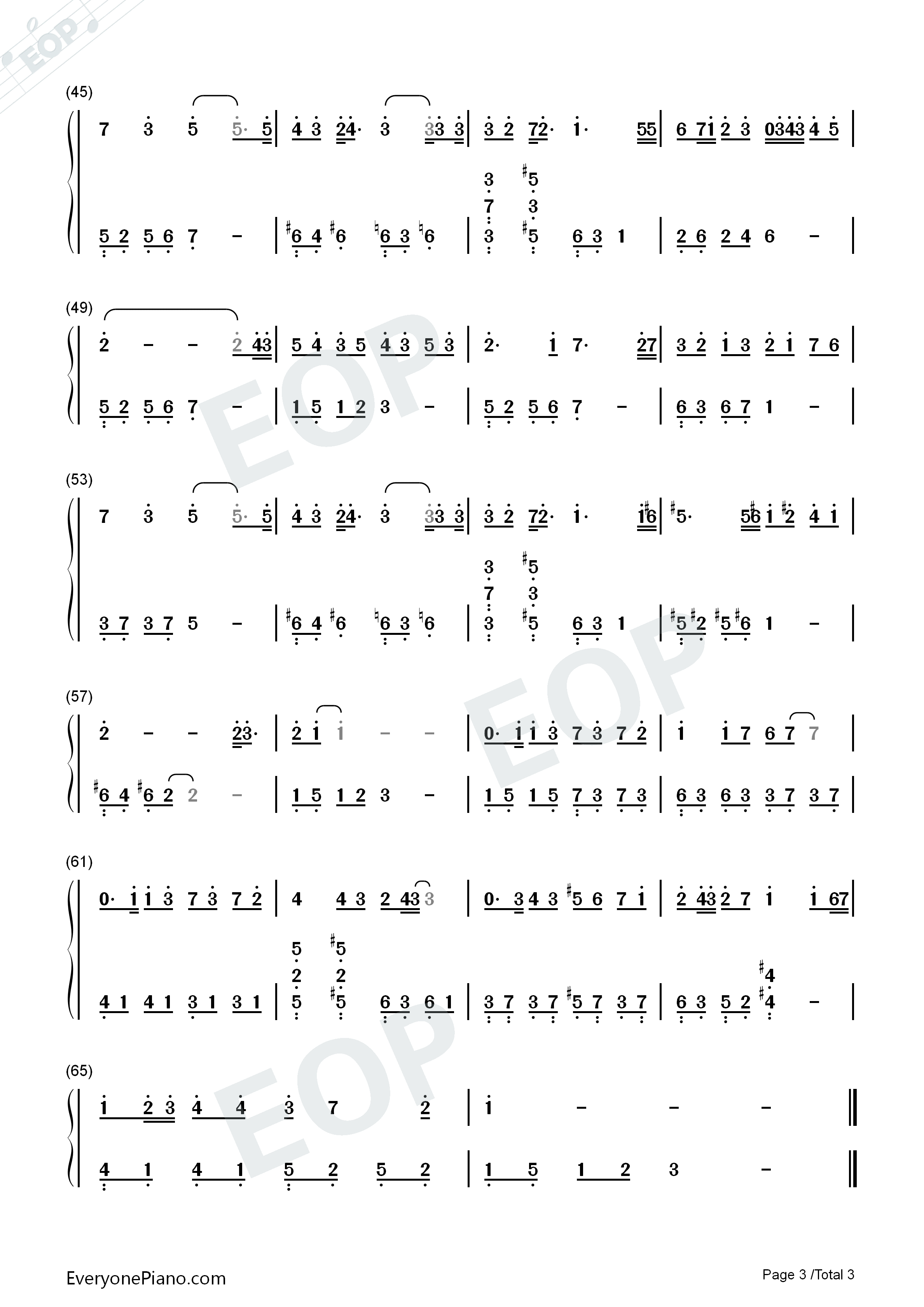 最暖的忧伤钢琴简谱_田馥甄演唱