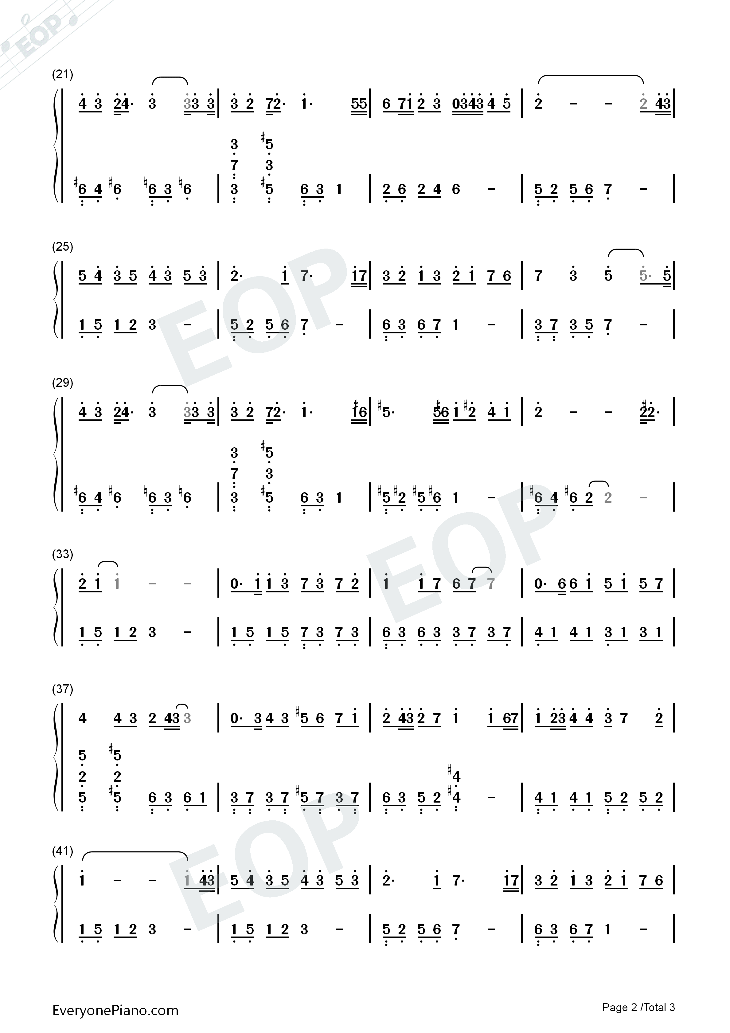 最暖的忧伤钢琴简谱_田馥甄演唱