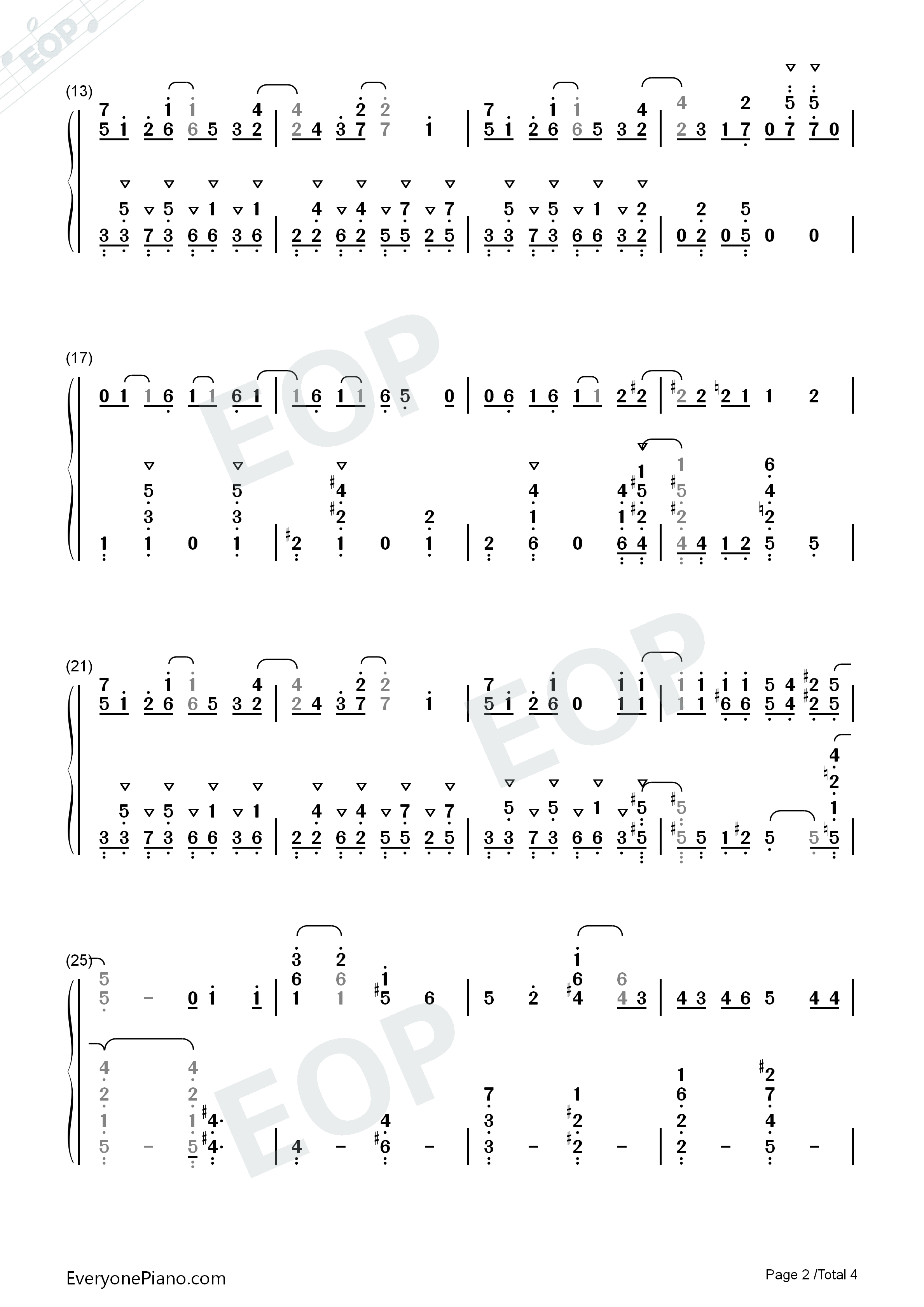 オトモダチフィルム钢琴简谱_大石昌良演唱