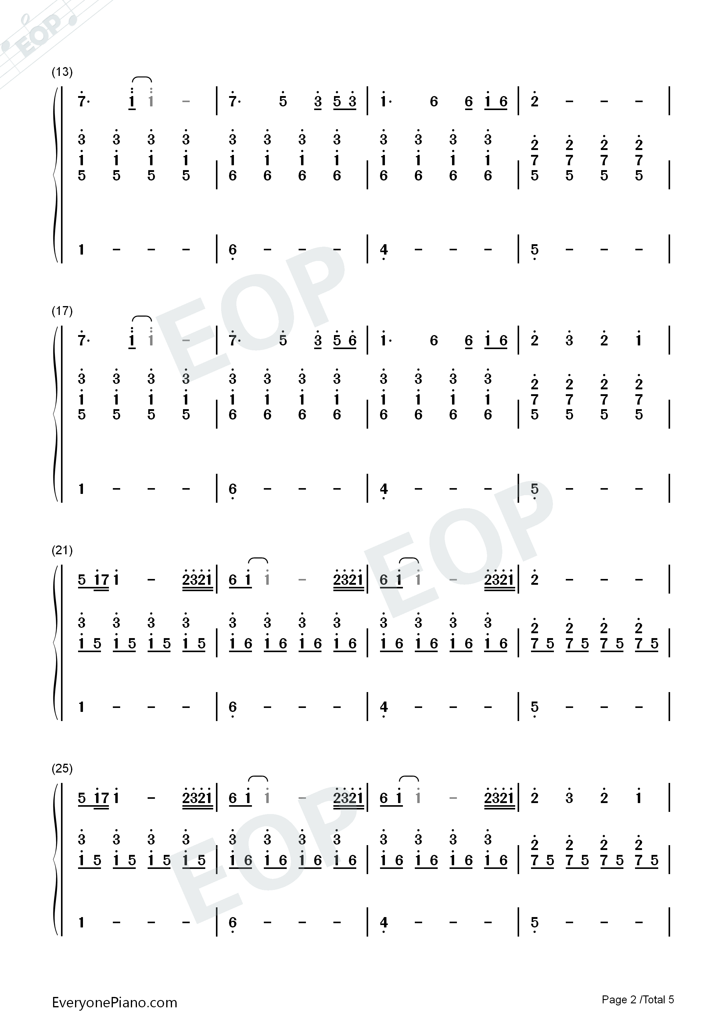 见与不见钢琴简谱_张碧晨演唱