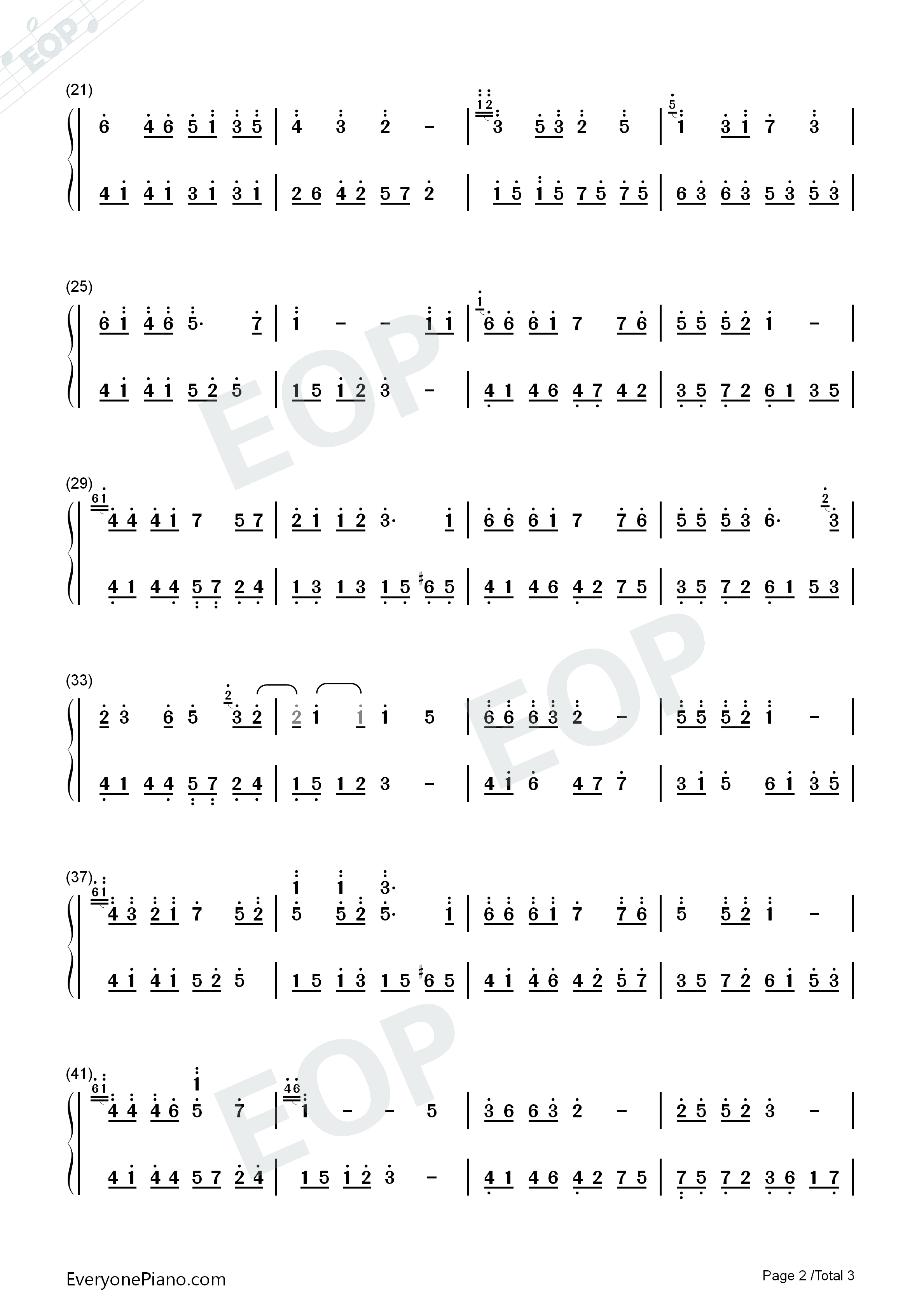 瞬间的永恒钢琴简谱_赵海洋演唱