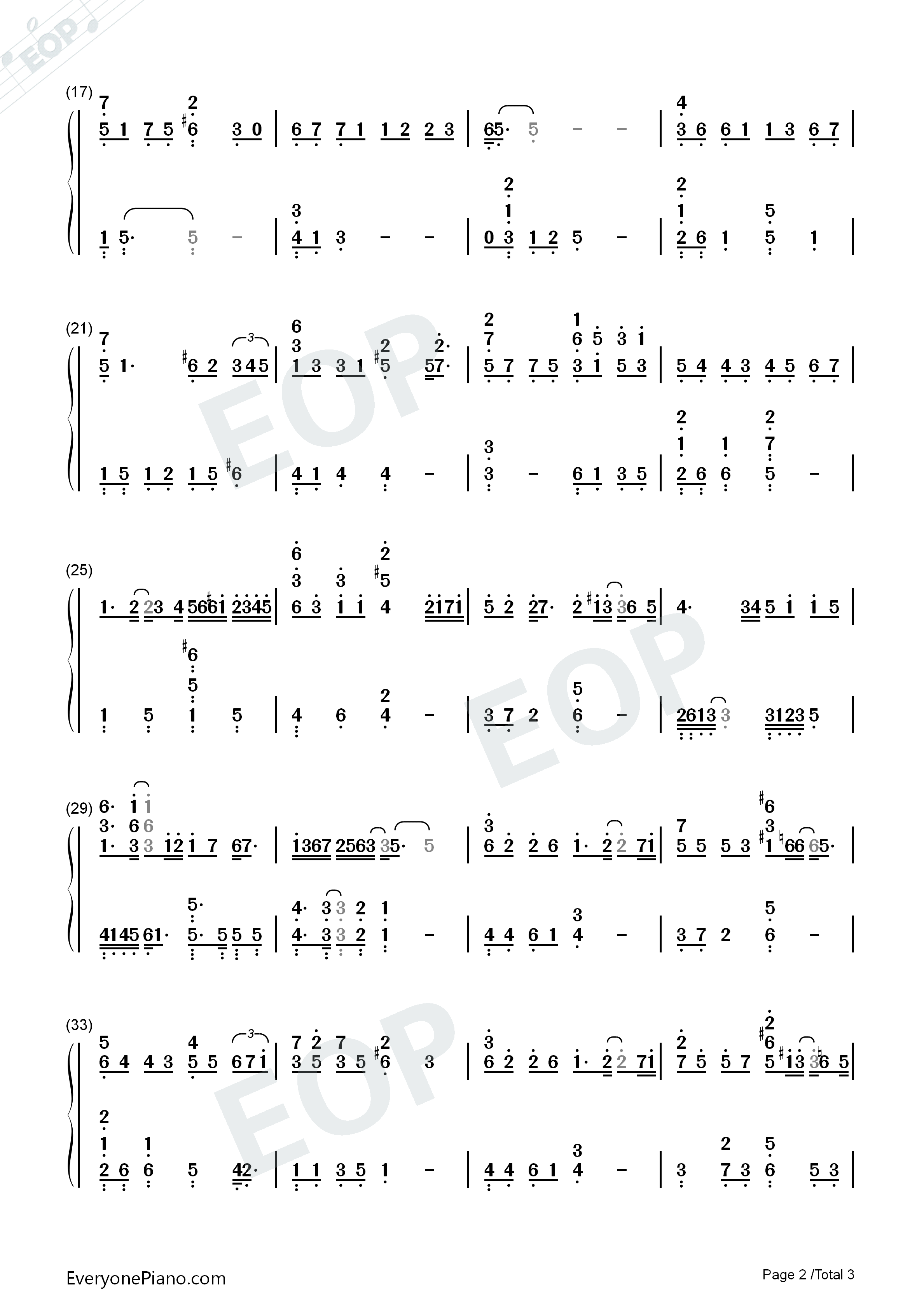 Yawning_Lion钢琴简谱_V.K克演唱