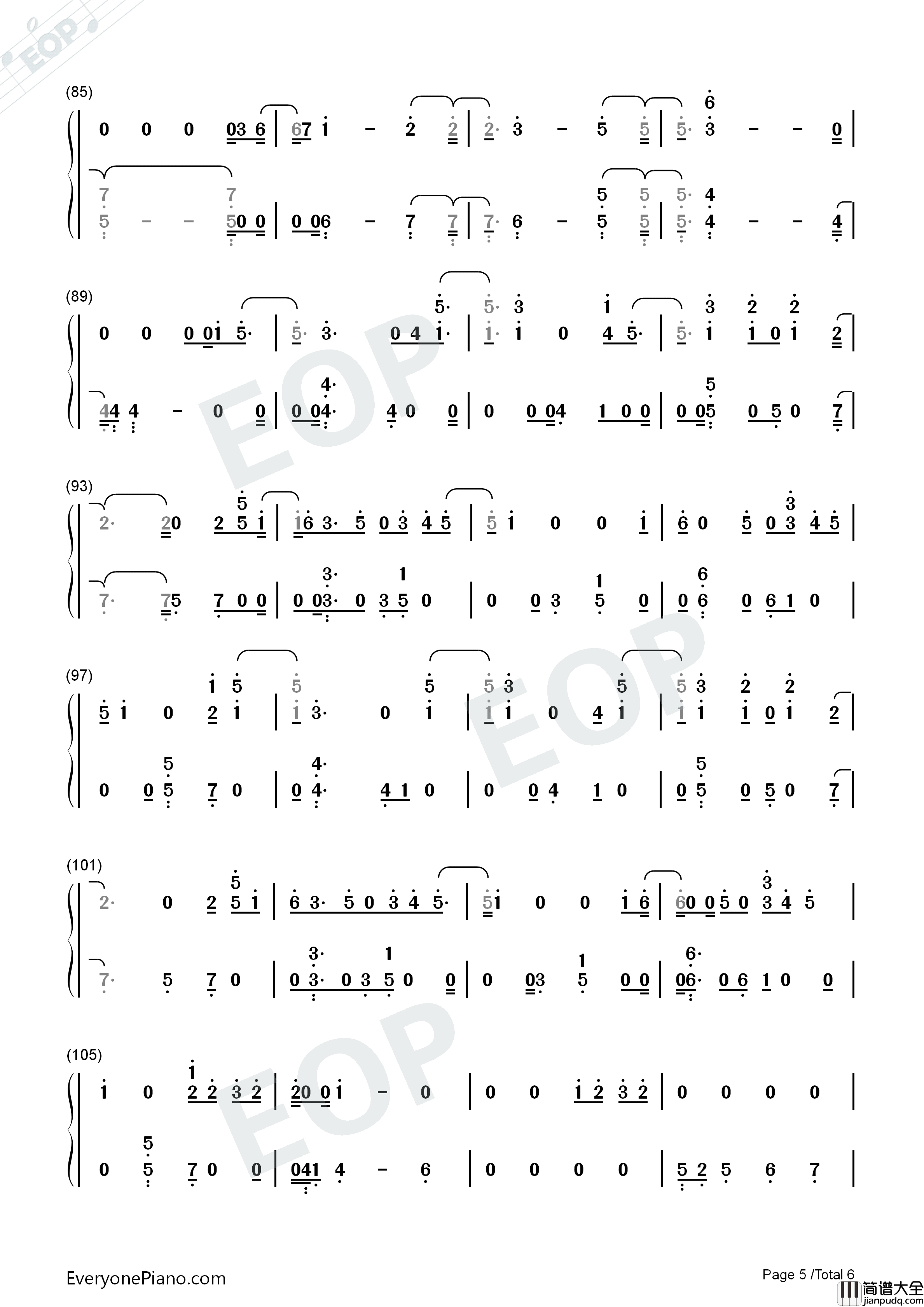 If_Our_Love_Is_Wrong钢琴简谱_Calum_Scott演唱