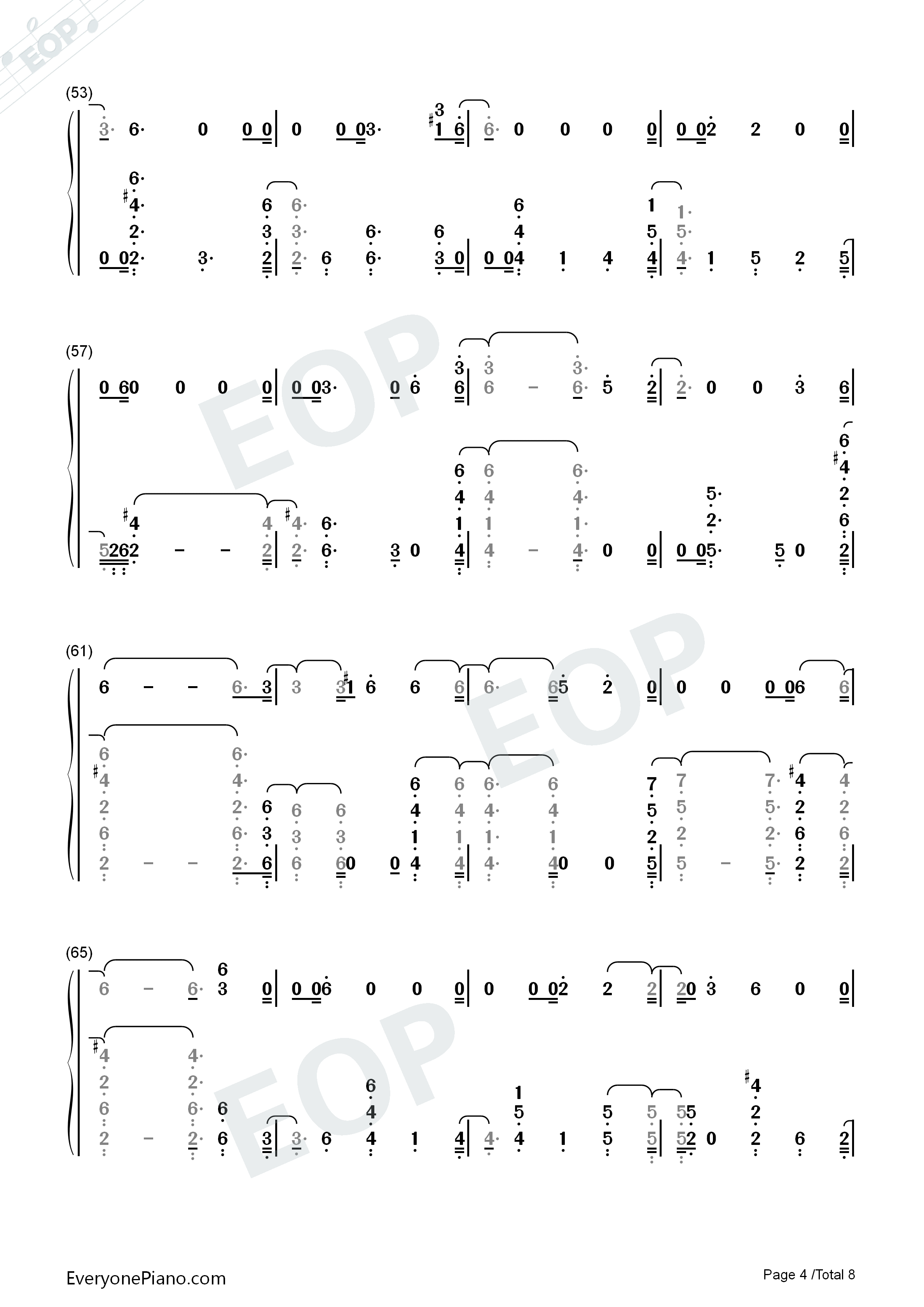 Bitches钢琴简谱_Tove_Lo演唱