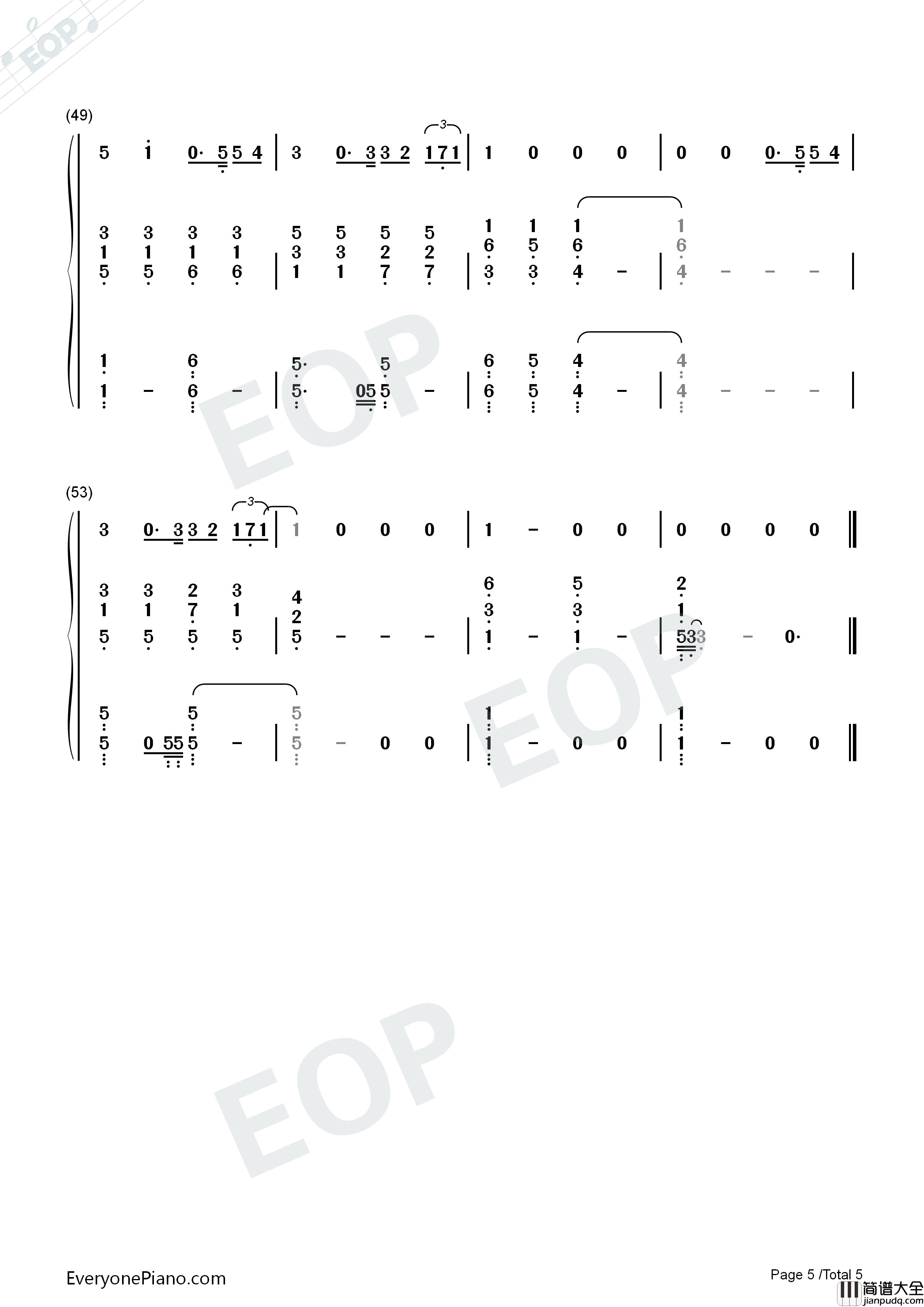 You_Raise_Me_Up钢琴简谱_Westlife演唱