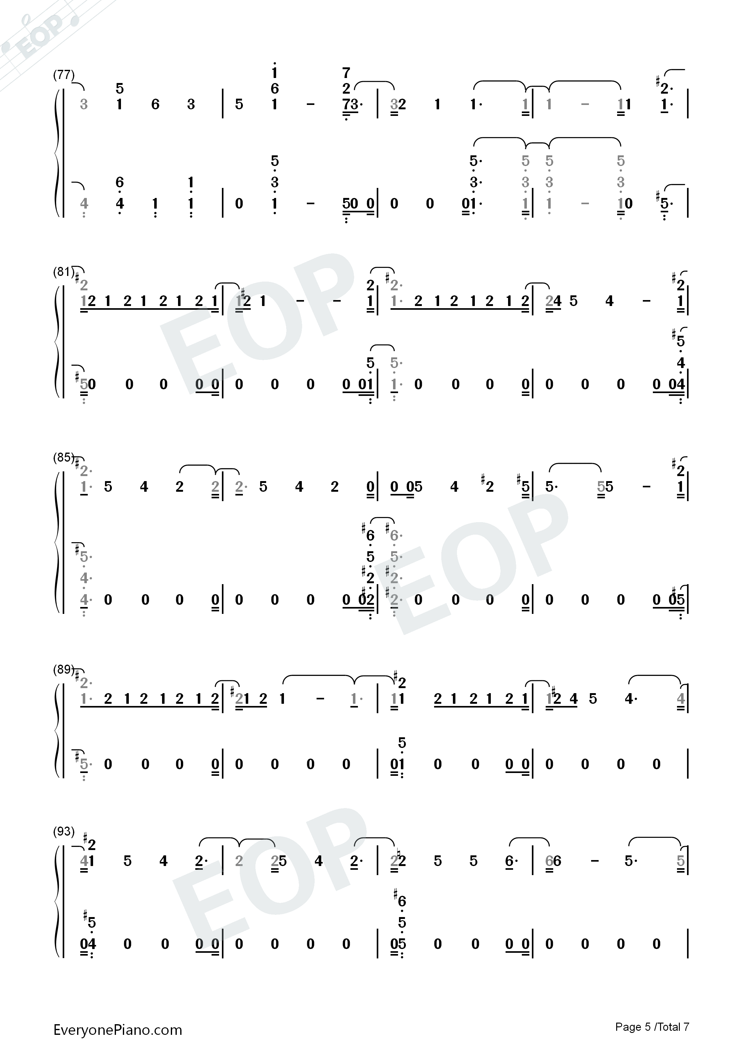 Patient钢琴简谱_Charlie_Puth演唱