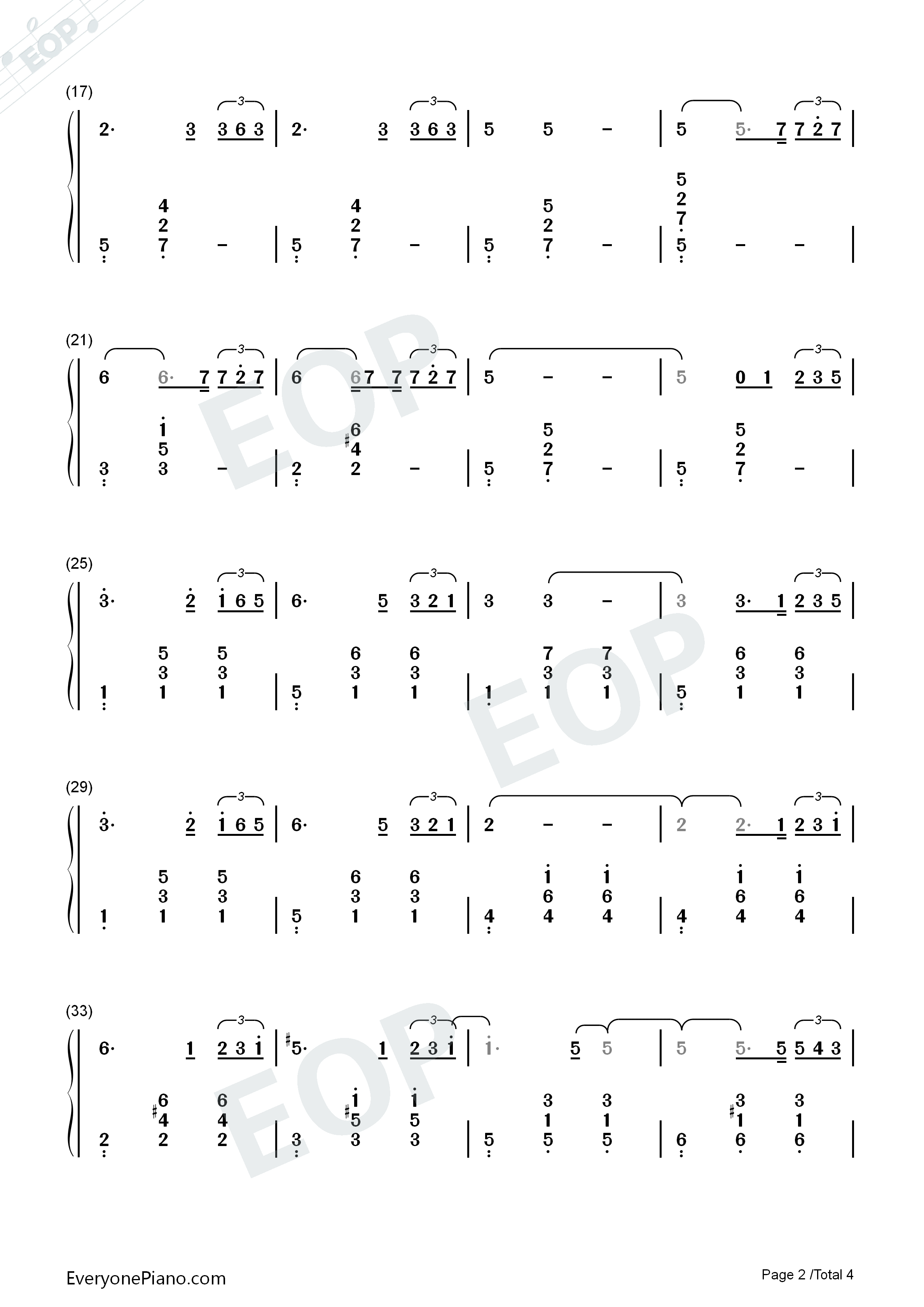 偶遇钢琴简谱_王菲演唱