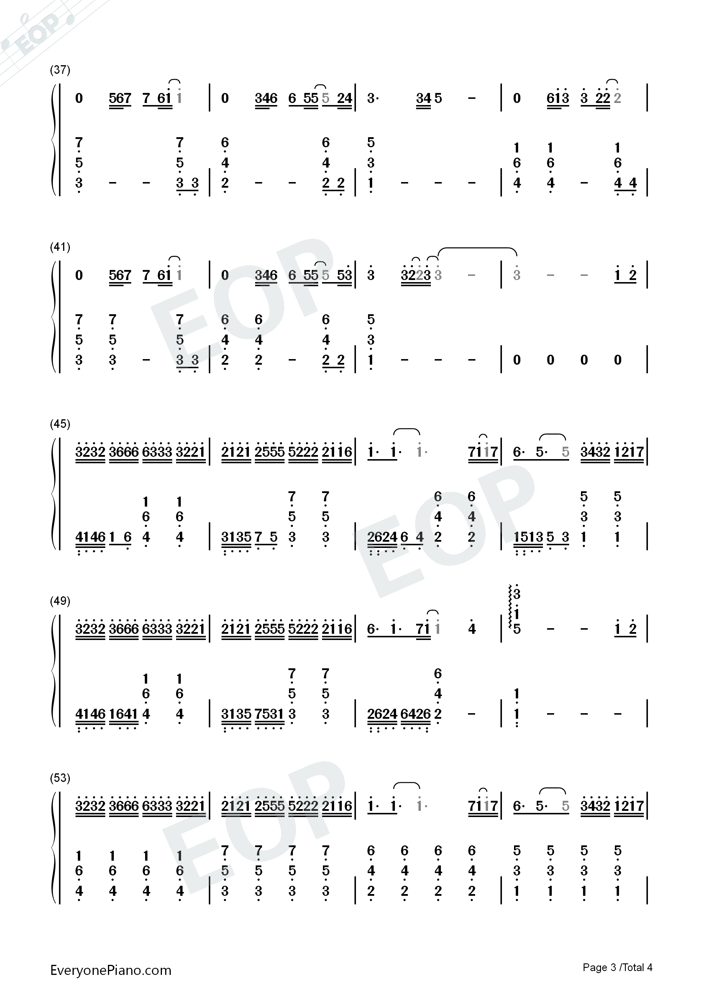 那个人钢琴简谱_周延英演唱