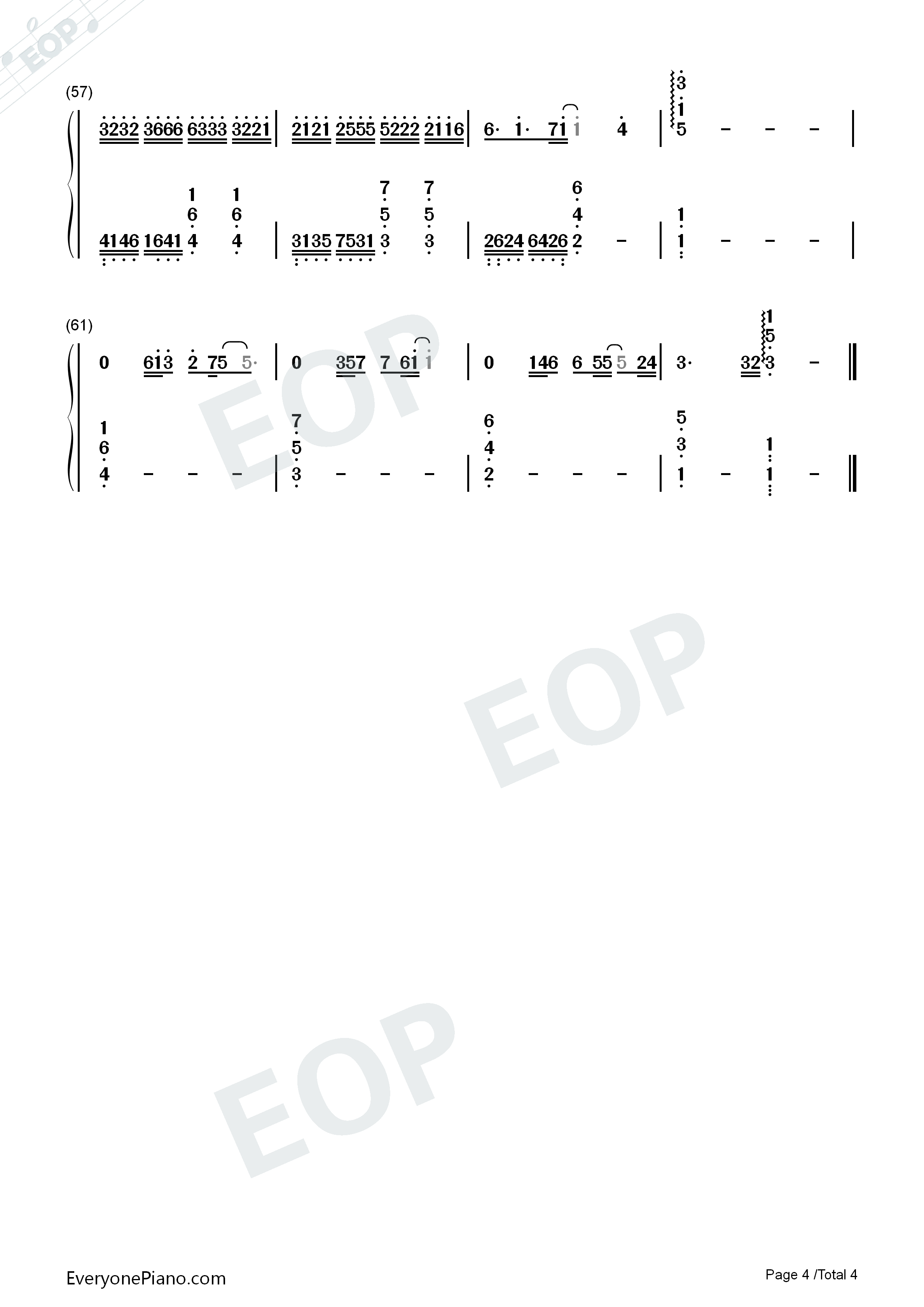 那个人钢琴简谱_周延英演唱