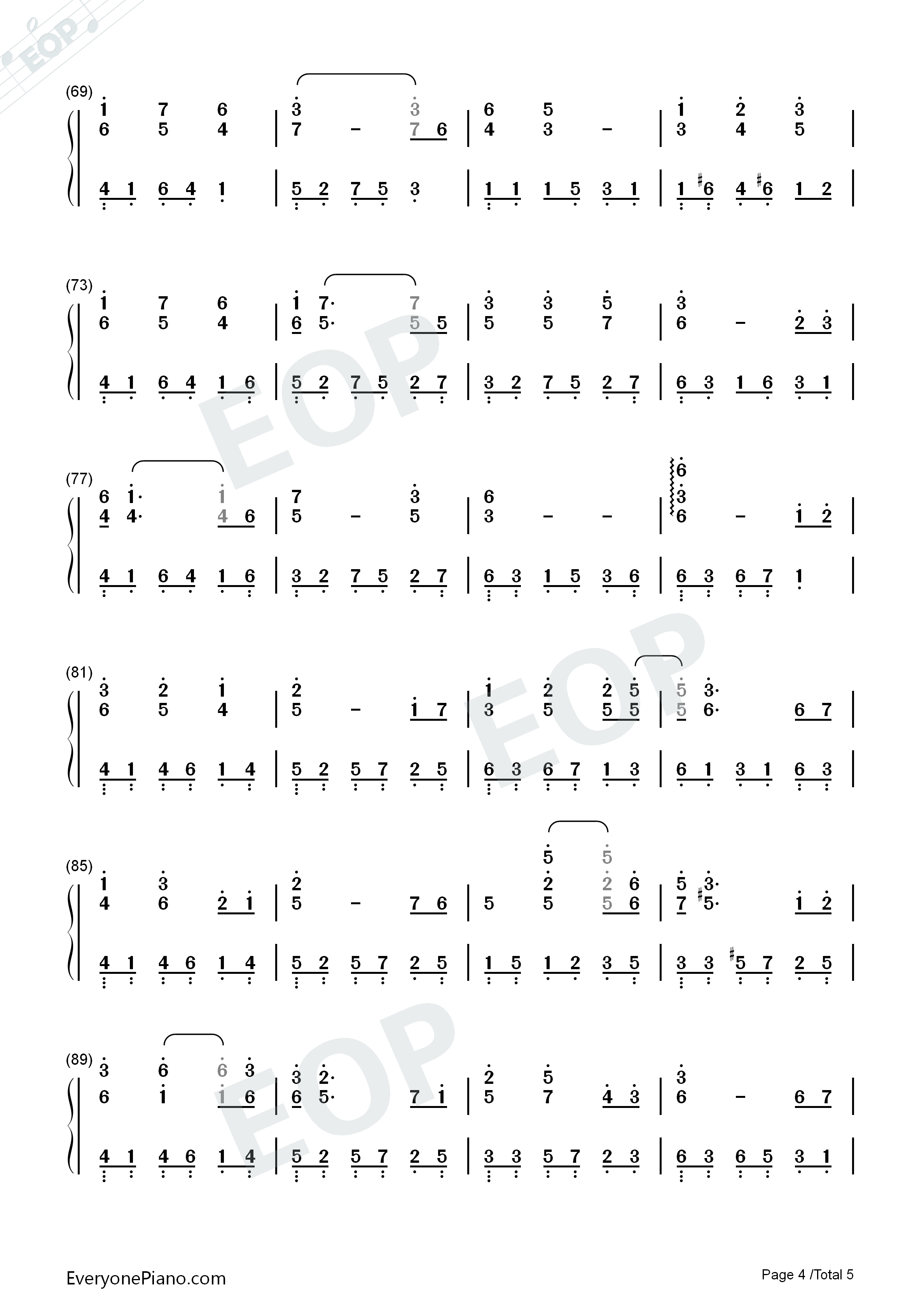 血如墨钢琴简谱_张碧晨演唱