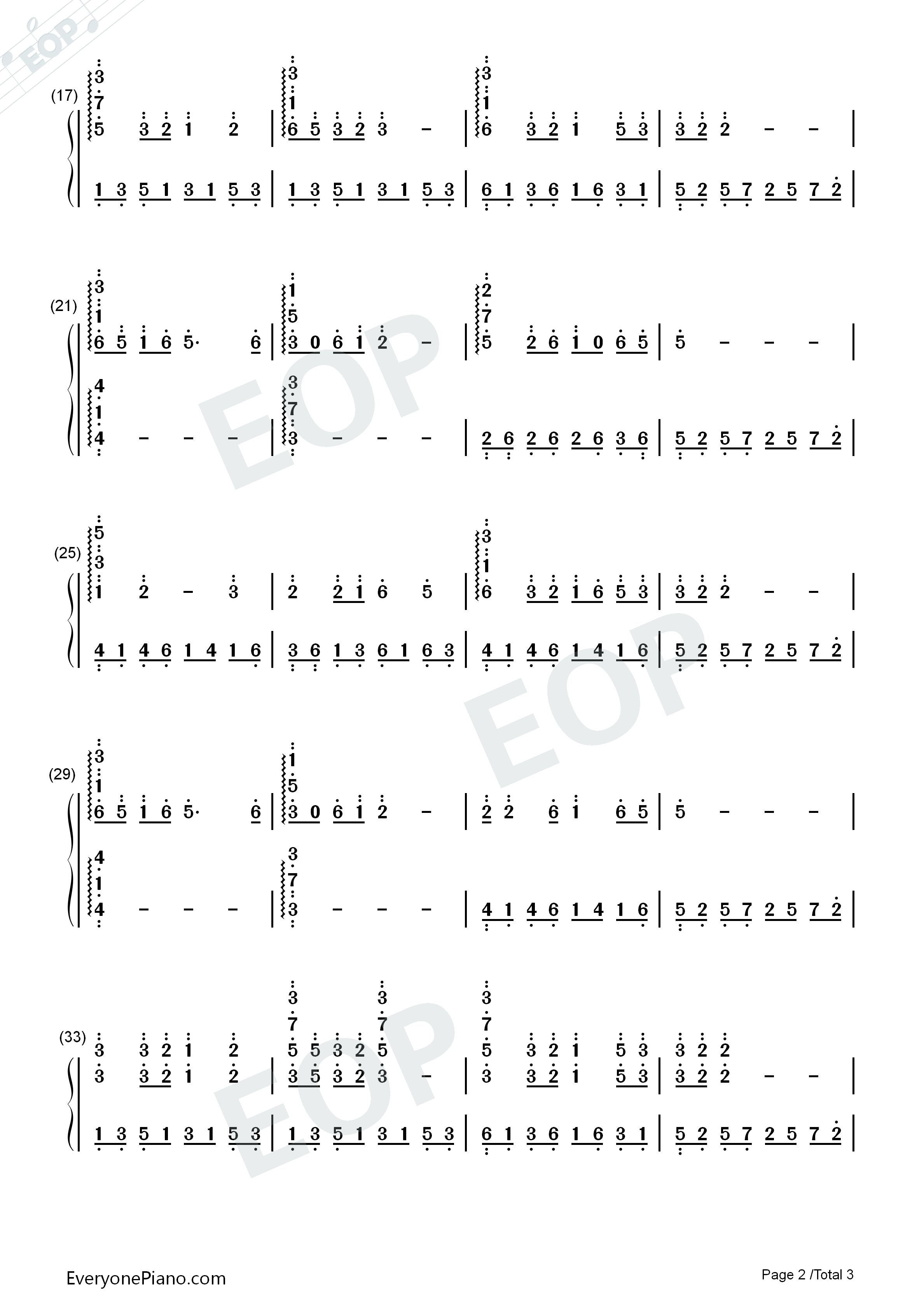 知道不知道钢琴简谱_刘若英演唱