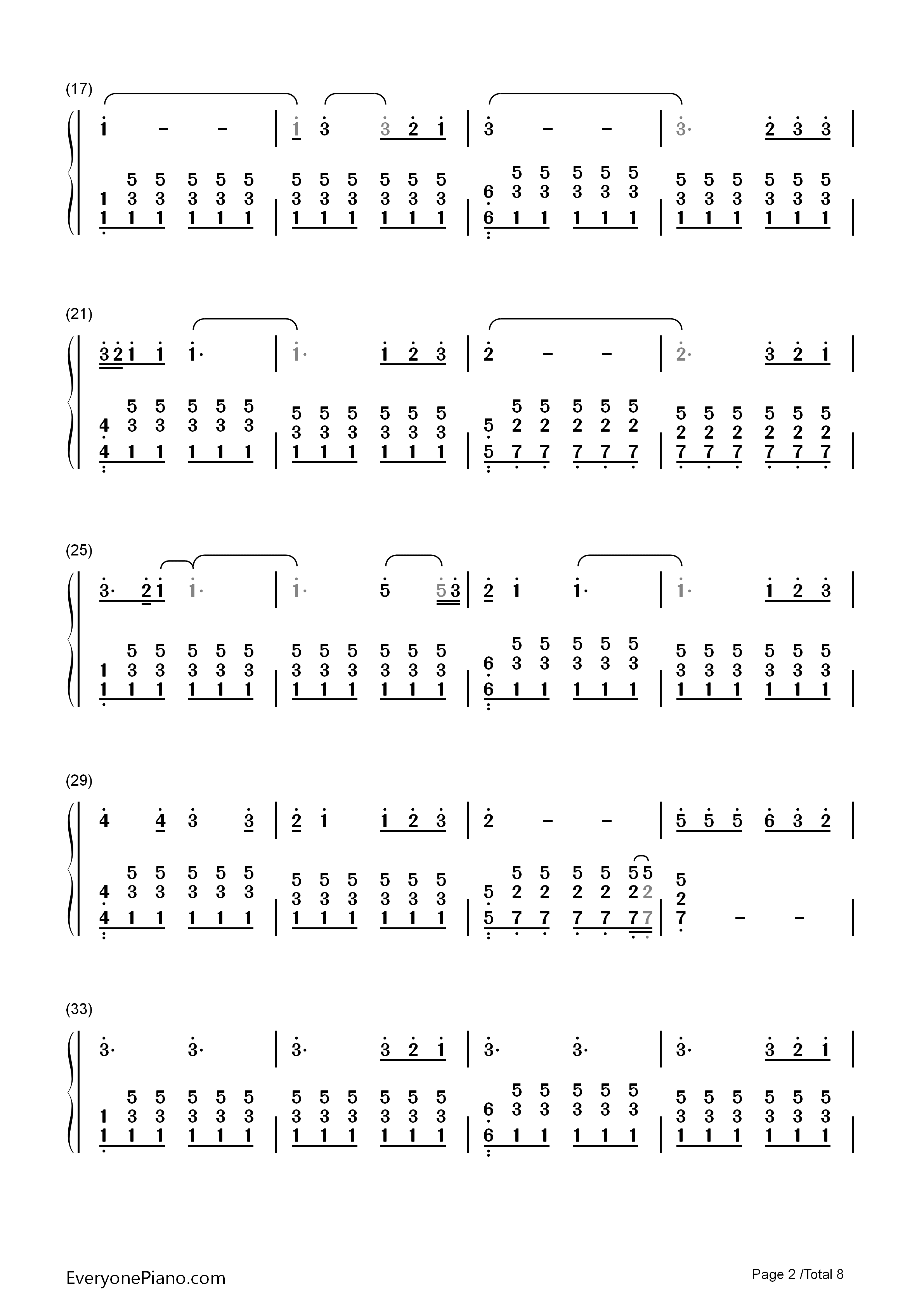 Perfect钢琴简谱_Ed_Sheeran演唱