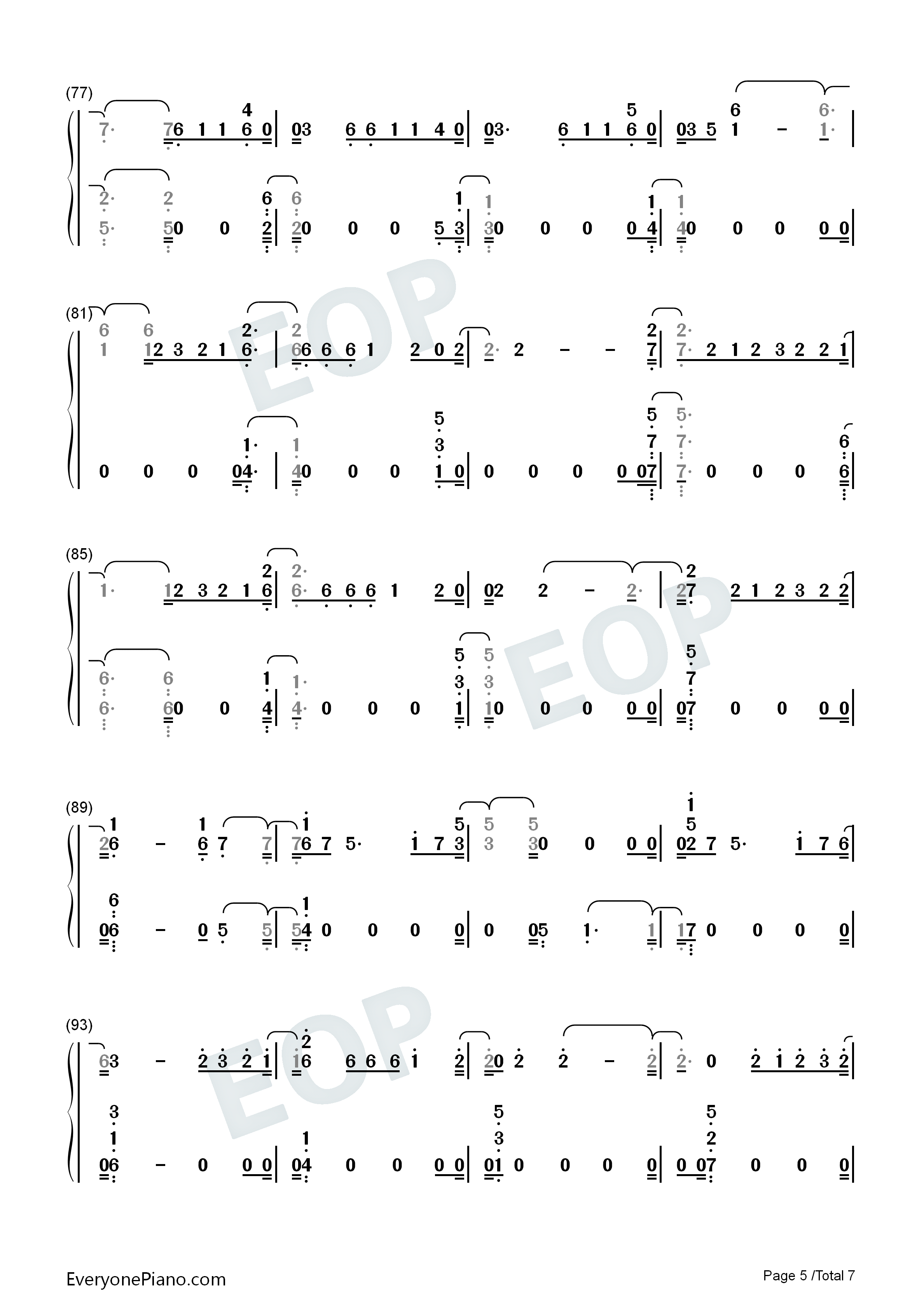 Ocean钢琴简谱_Martin_Garrix_Khalid演唱