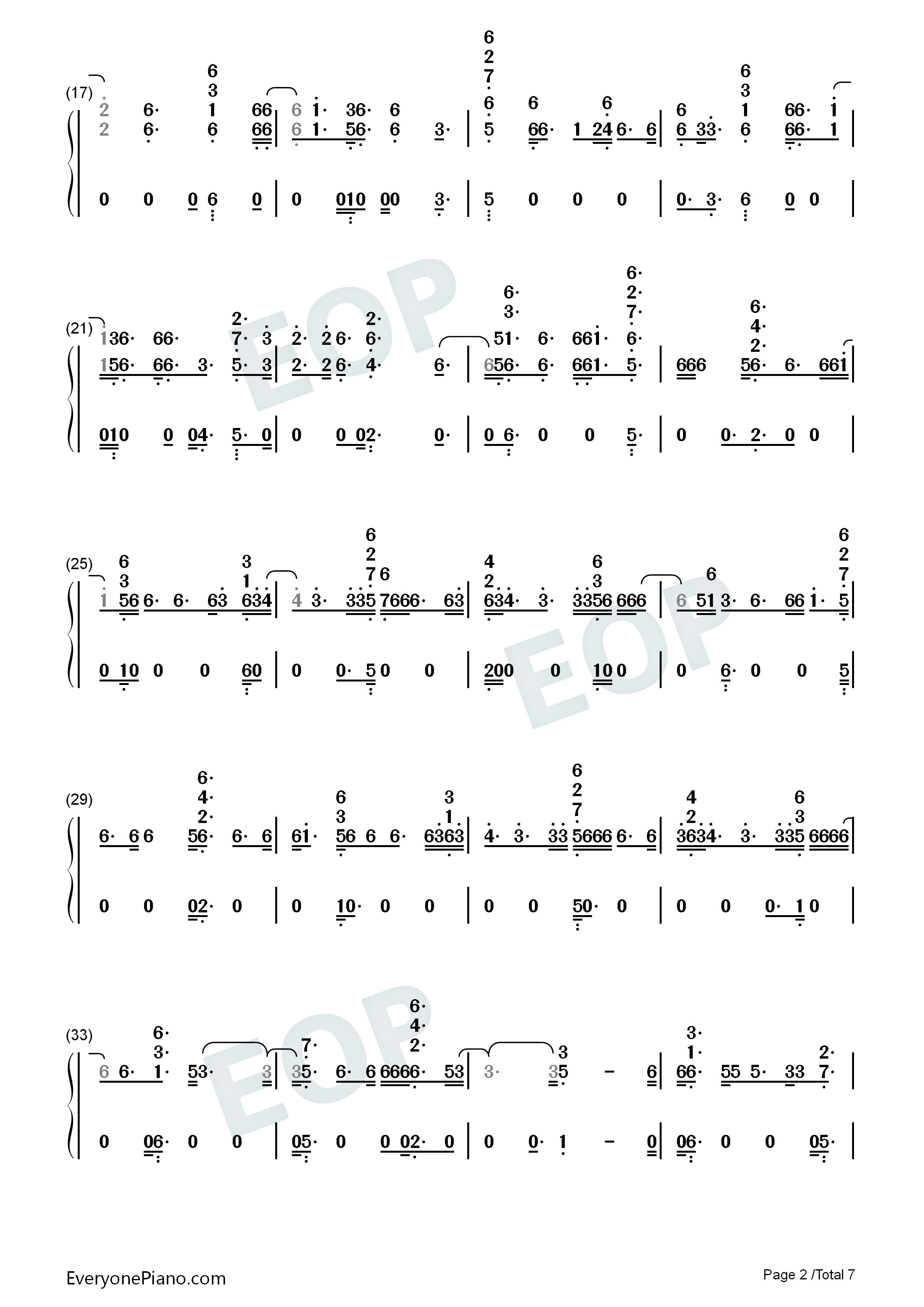 Mad_Love钢琴简谱_Sean_Paul_David_Guetta_Becky_G演唱