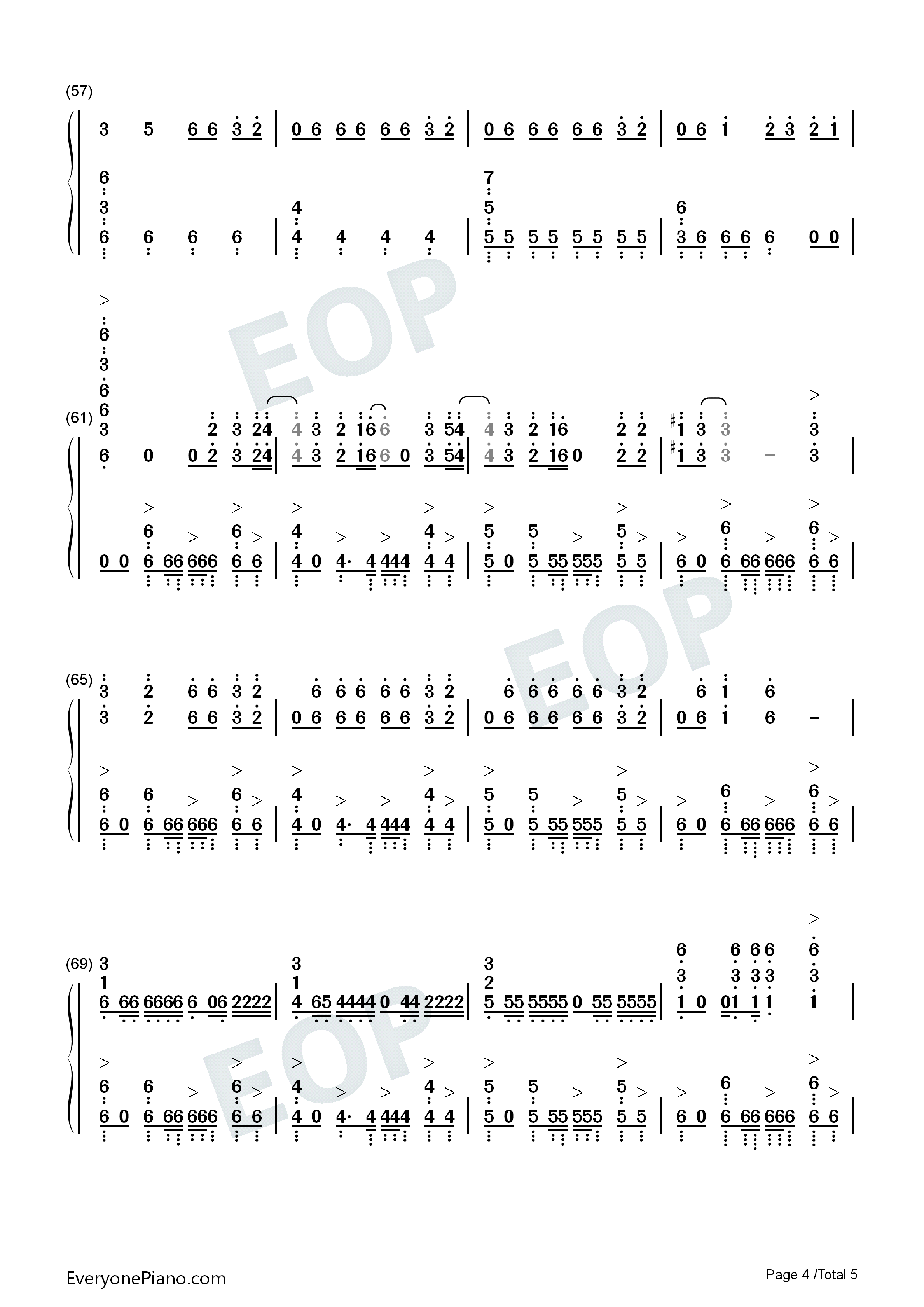 Side_Effects钢琴简谱_The_Chainsmokers_Emily_Warren演唱