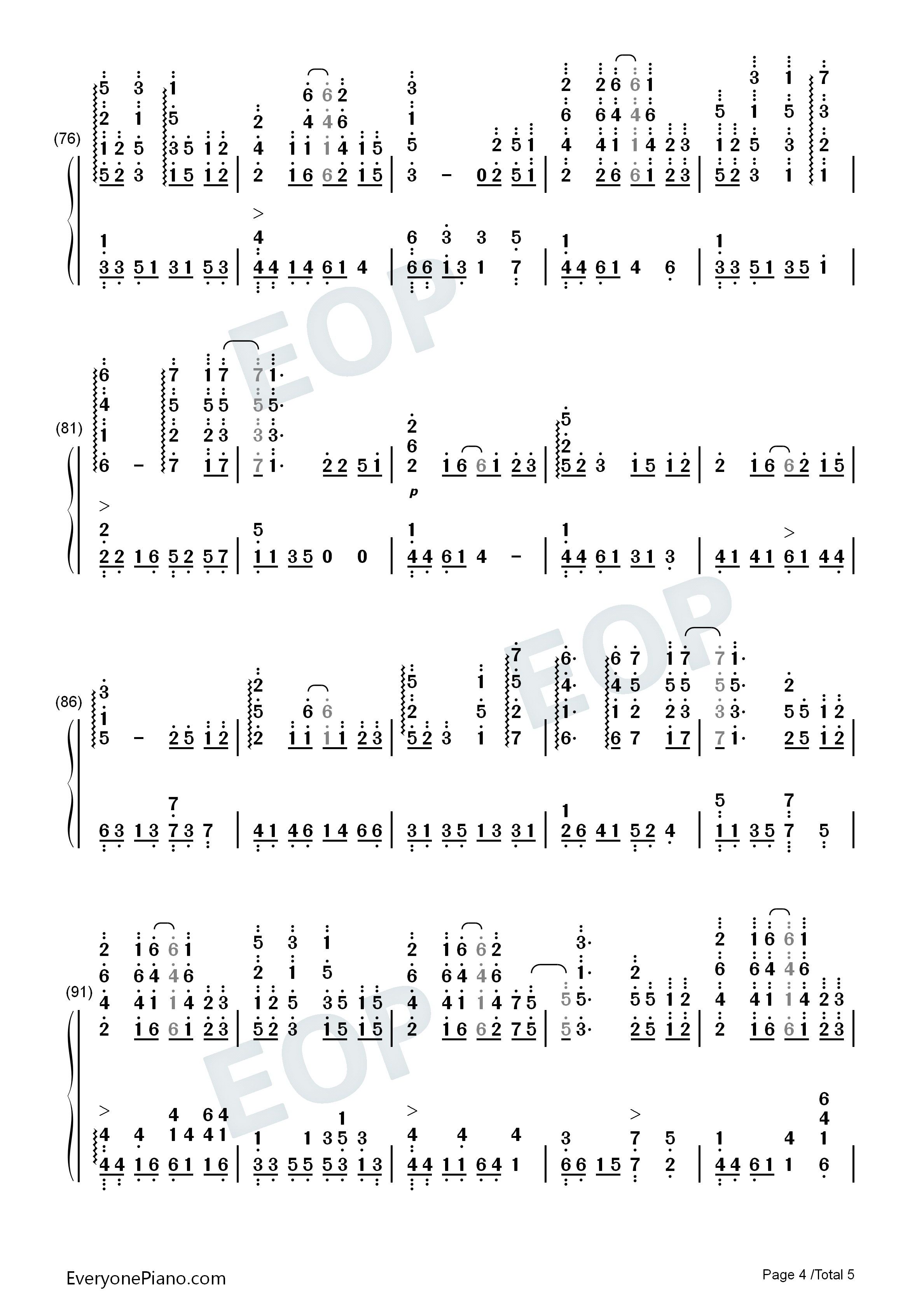だんご大家族钢琴简谱_茶太演唱