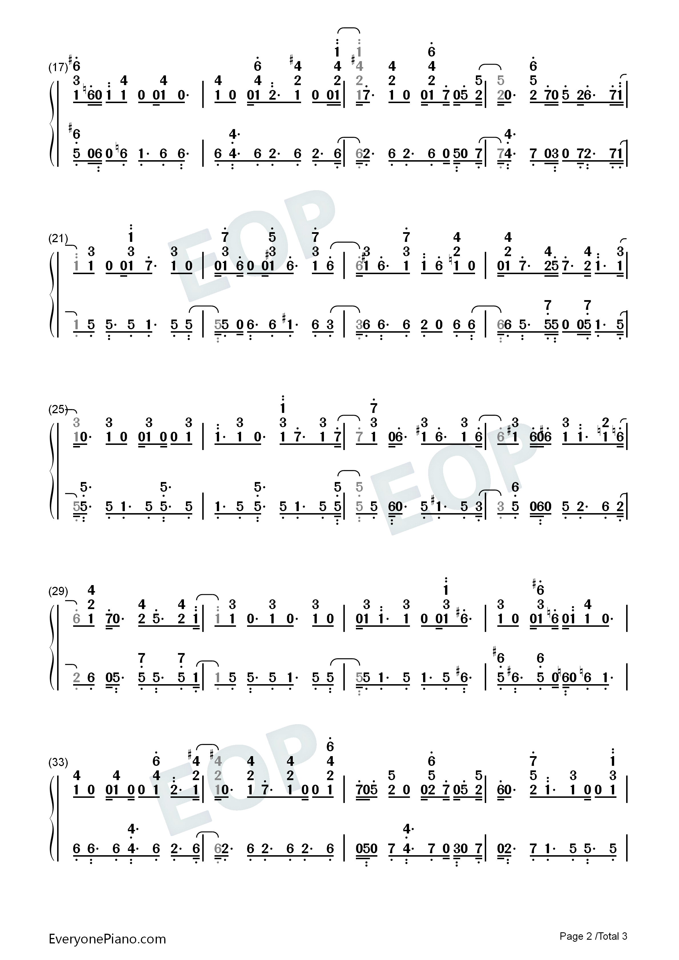 Goodbye_Farewell钢琴简谱_Richard_Sherman演唱