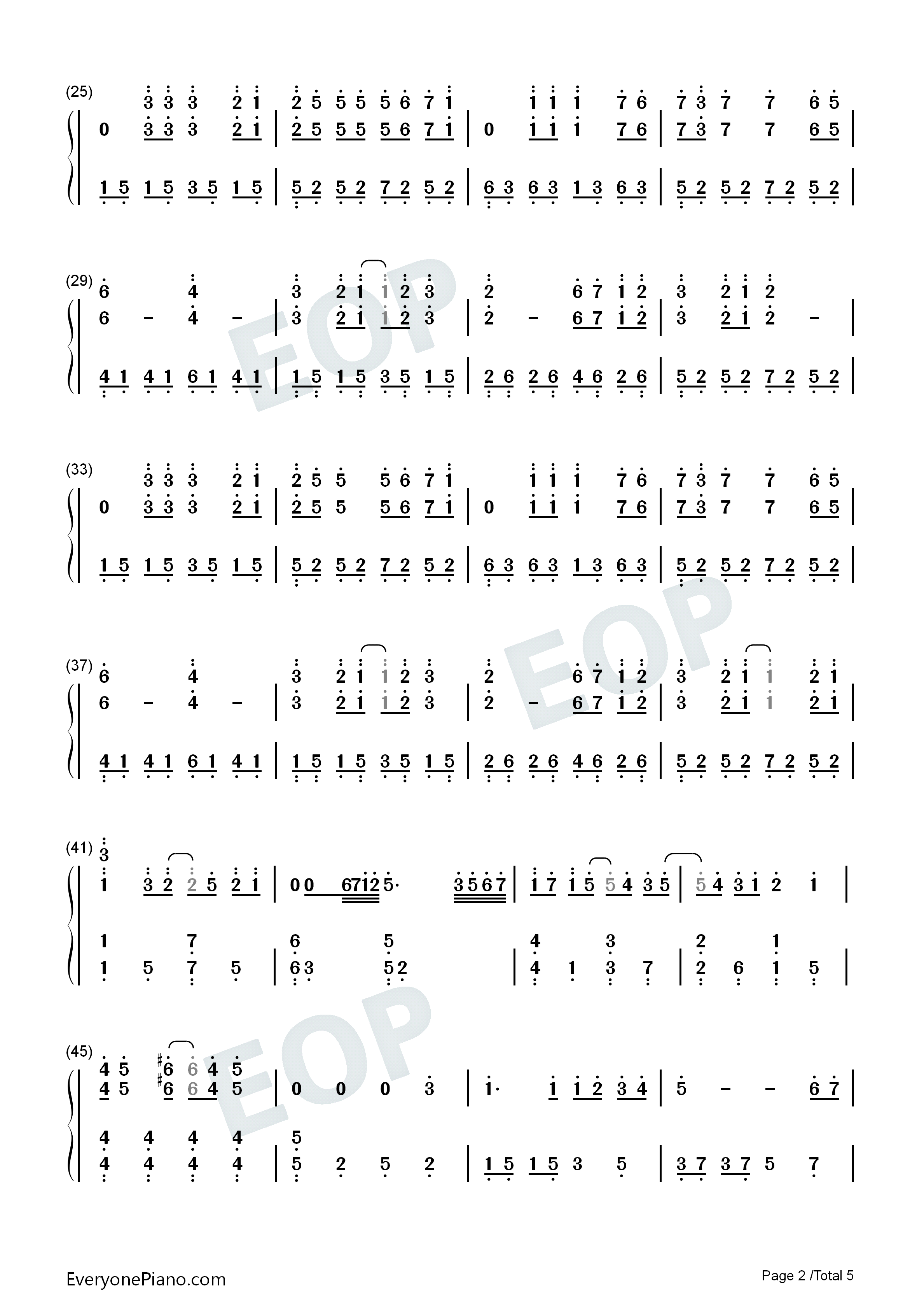 一双手钢琴简谱_林奕匡演唱