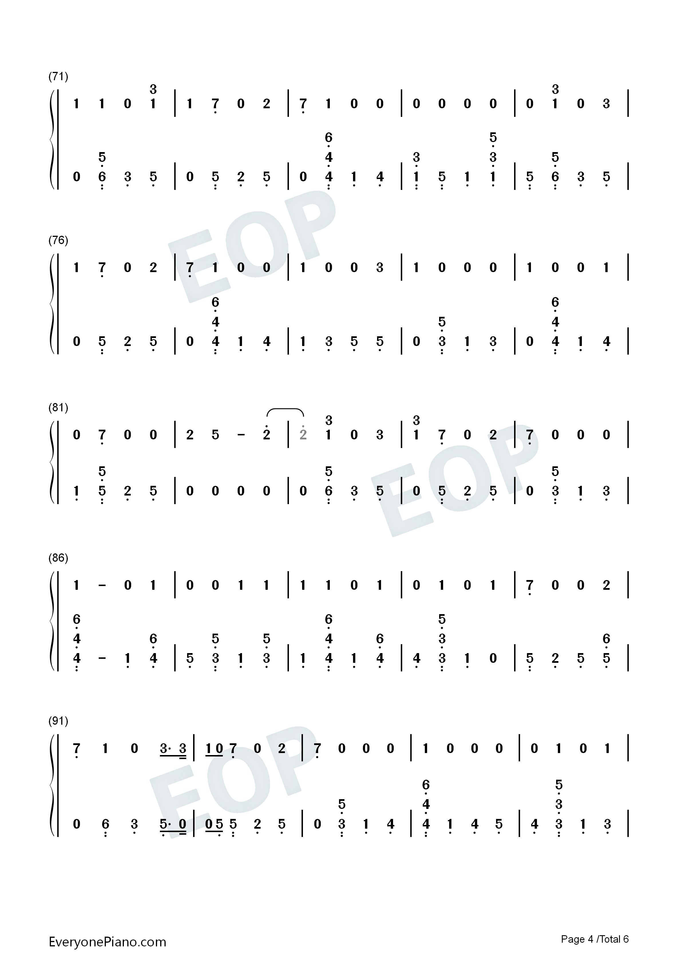 Scars钢琴简谱_Sam_Smith演唱