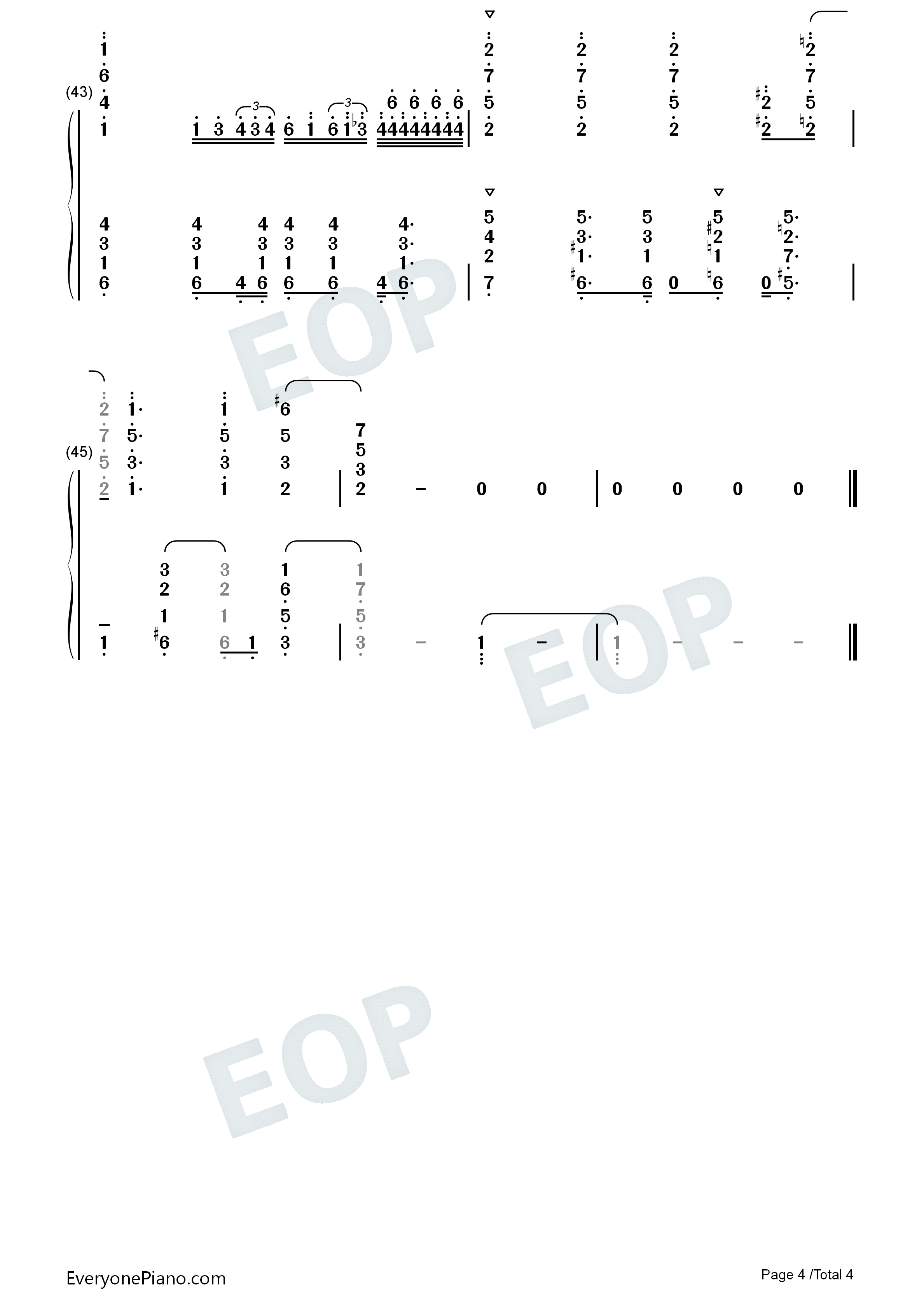 ロングホープ・フィリア钢琴简谱_菅田将晖演唱