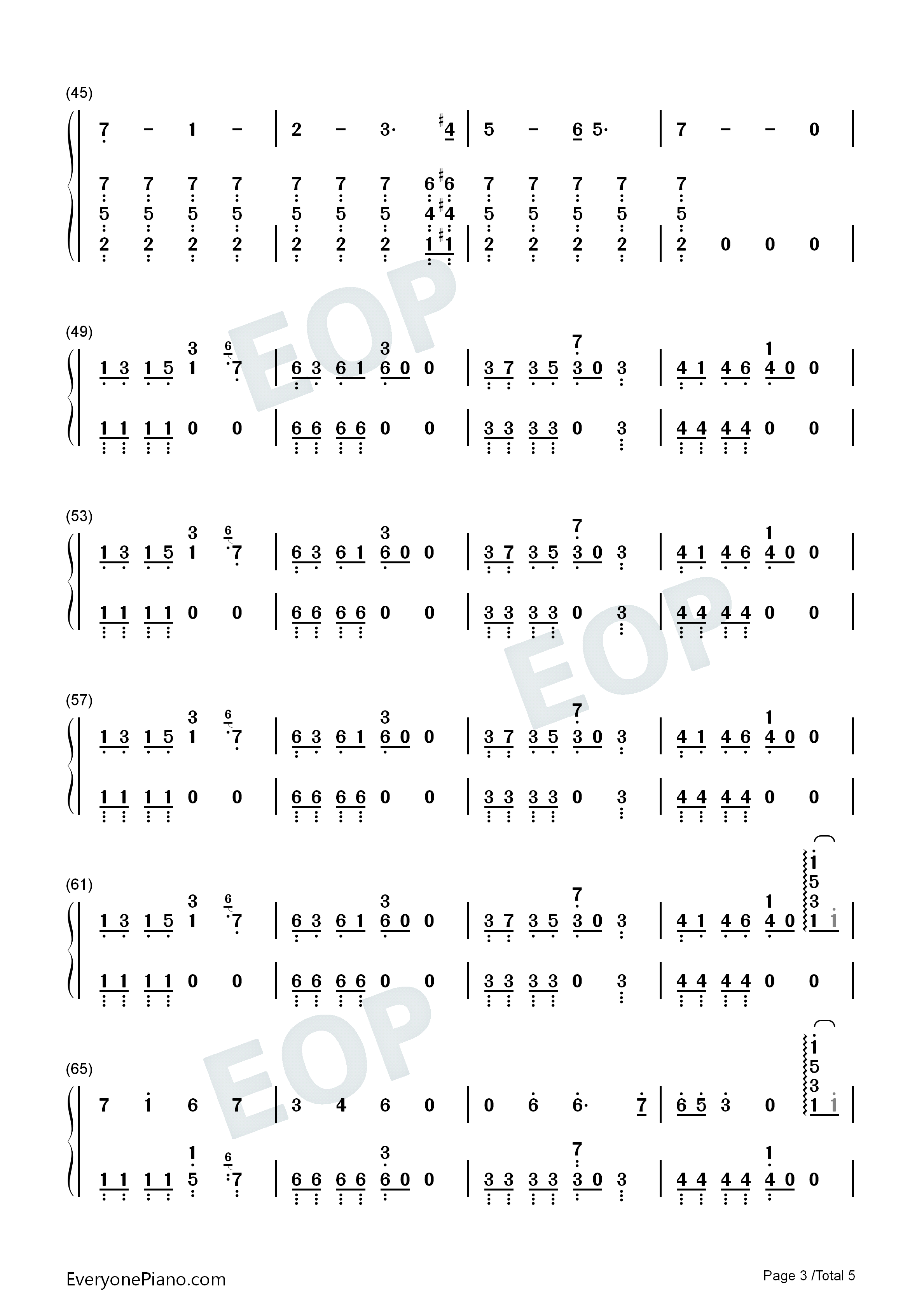 Uh_Huh钢琴简谱_Julia_Michaels演唱