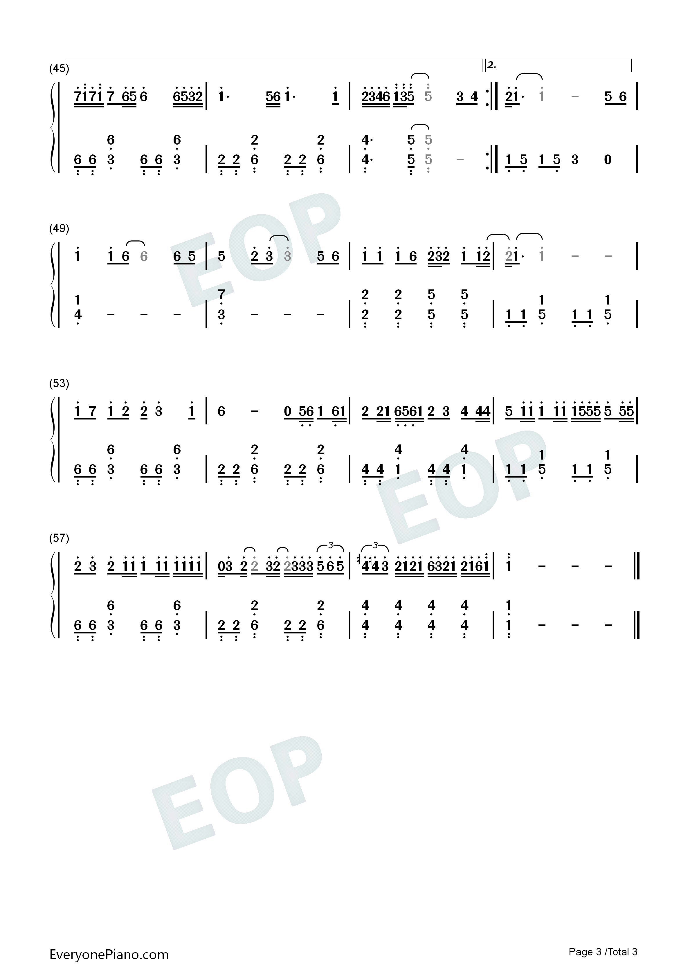 再见只是陌生人钢琴简谱_庄心妍演唱