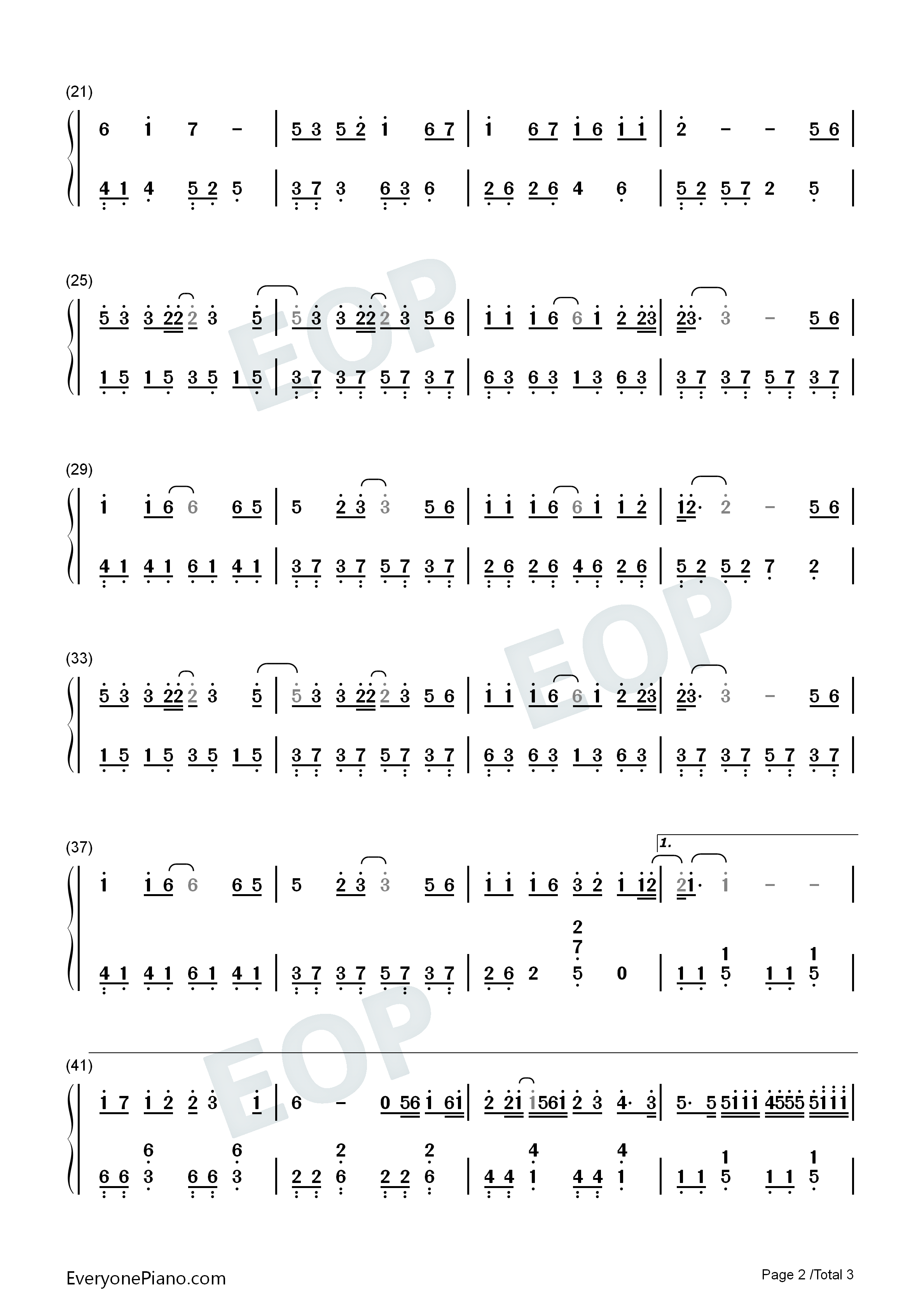 再见只是陌生人钢琴简谱_庄心妍演唱