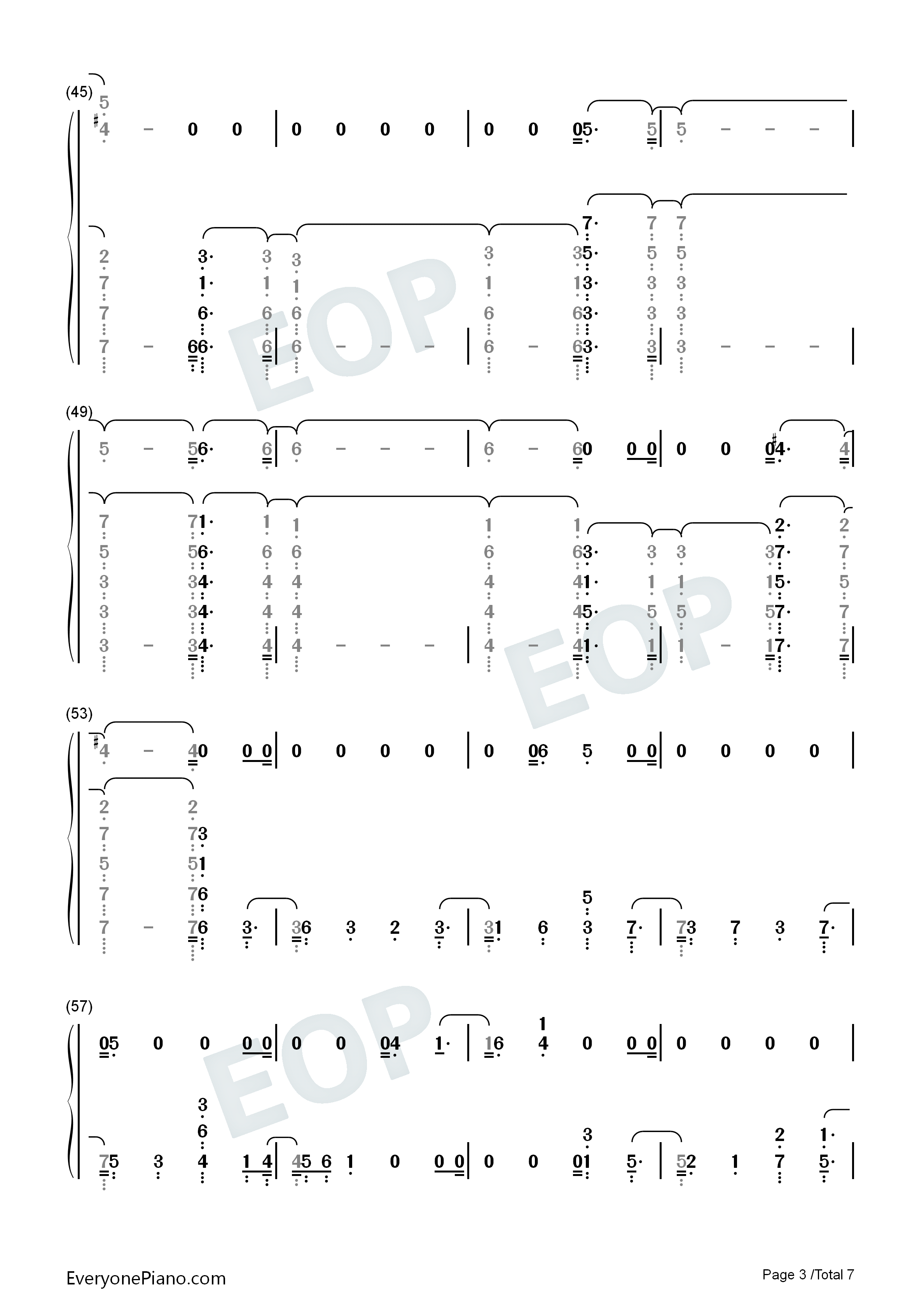 No_Peace钢琴简谱_Sam_Smith_YEBBA演唱