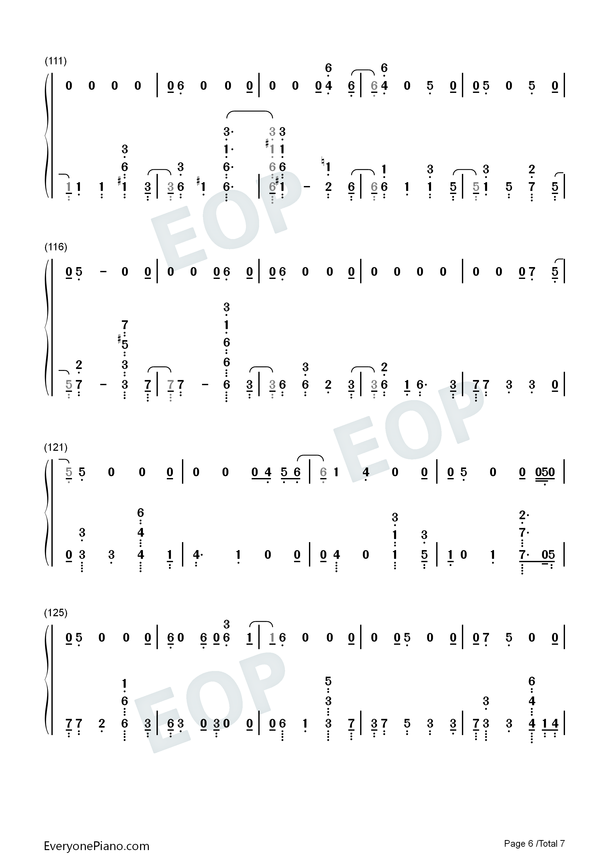 No_Peace钢琴简谱_Sam_Smith_YEBBA演唱