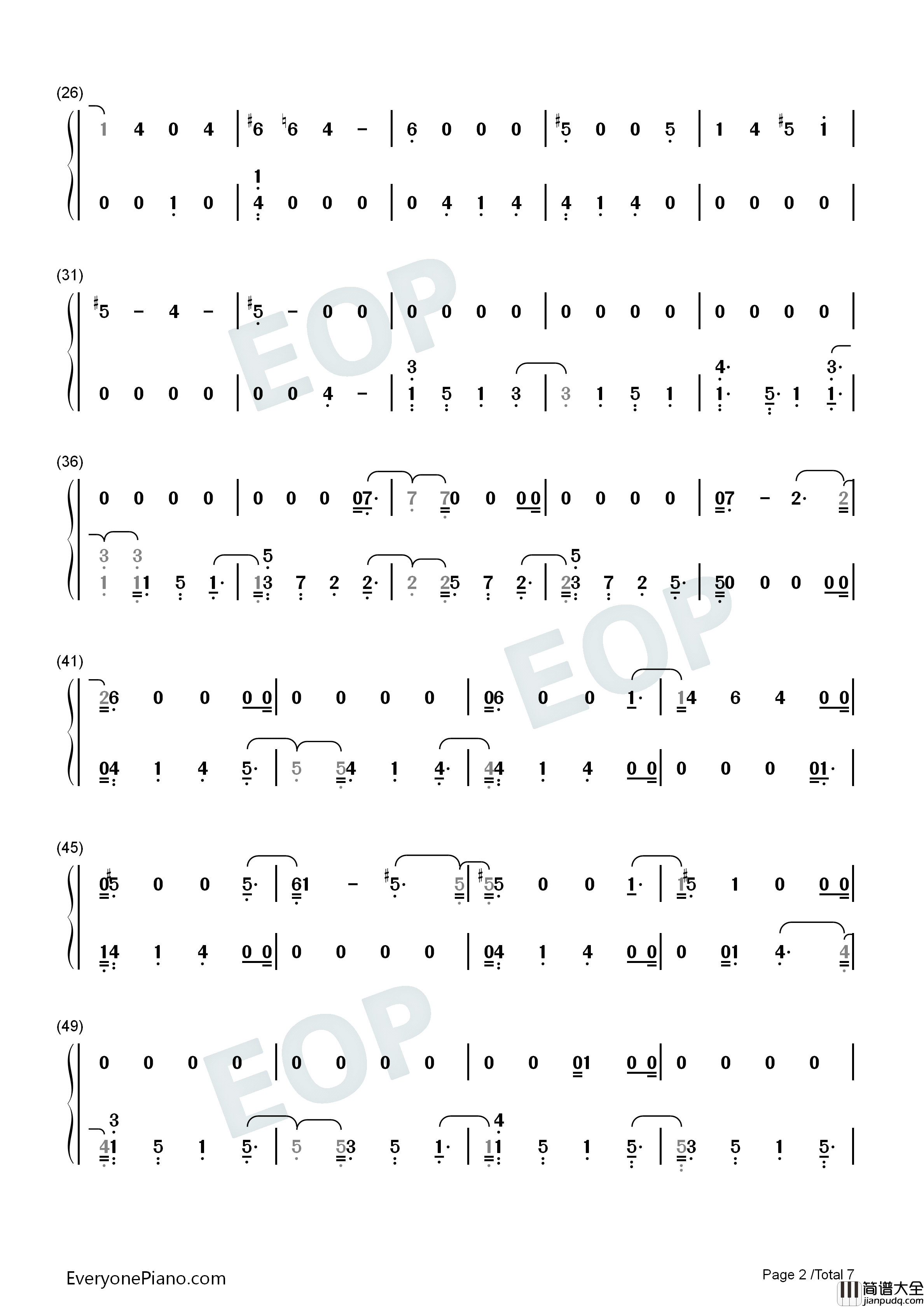 Midnight_Train钢琴简谱_Sam_Smith演唱