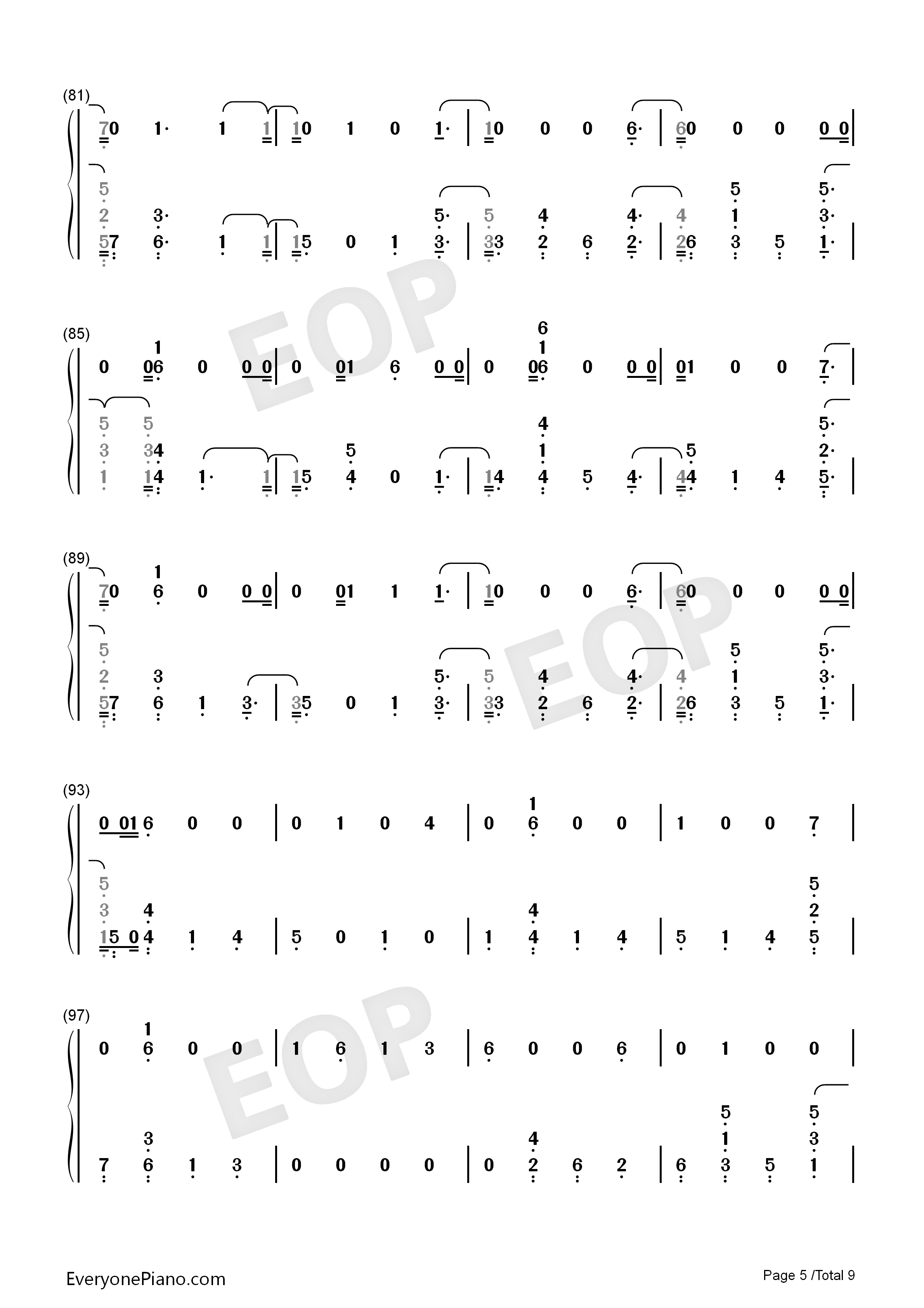 We_Could_Go_Back钢琴简谱_Jonas_Blue演唱