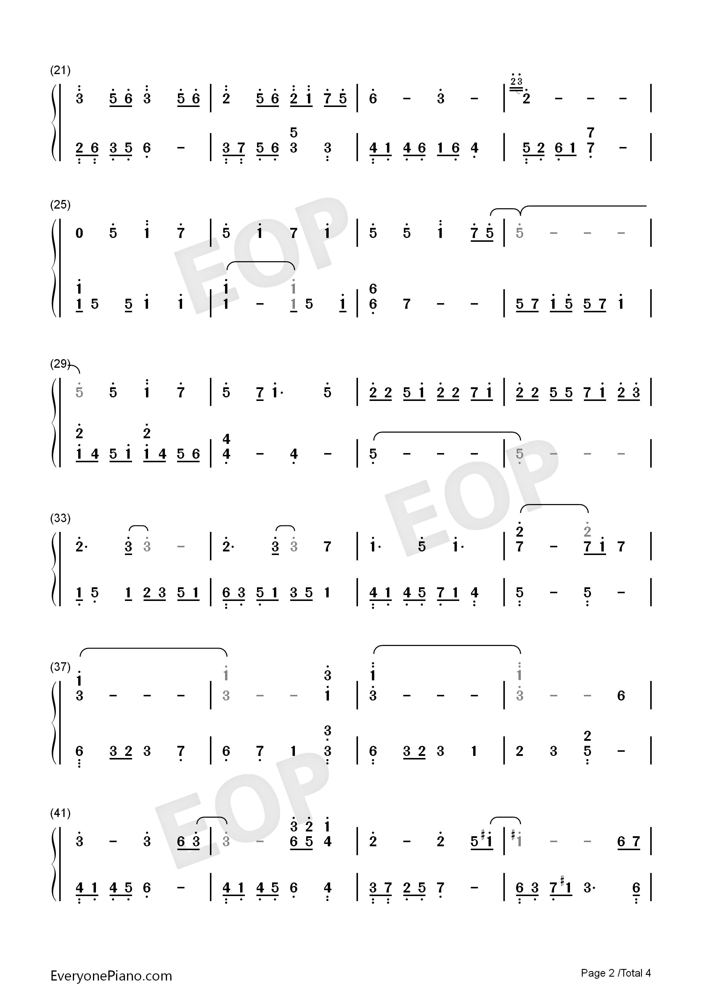 最好的朋友在身边钢琴简谱_娄艺潇演唱