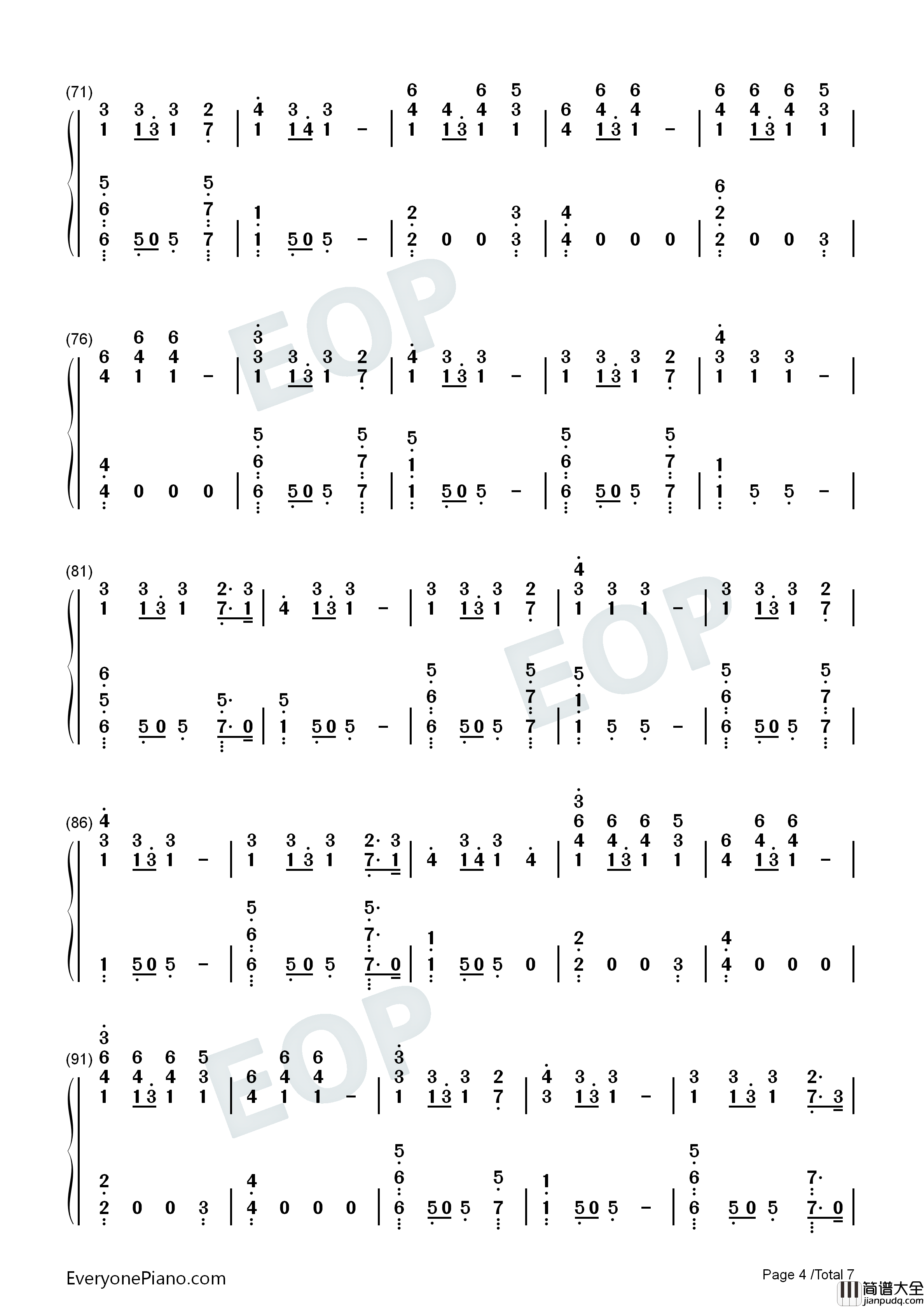 Lemon钢琴简谱_N.E.R.D_Rihanna演唱