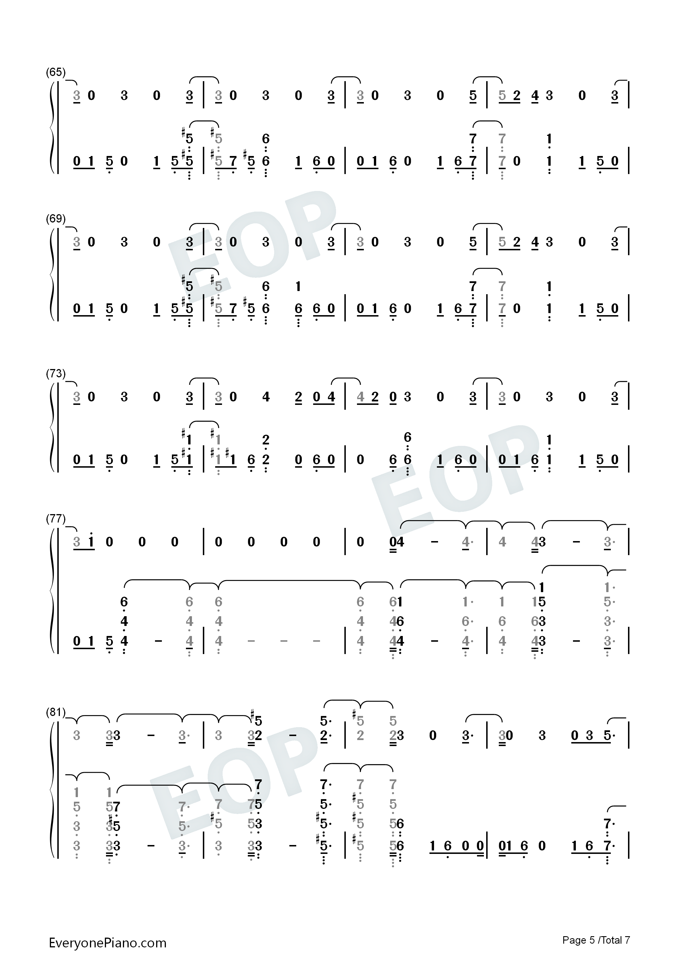 The_Thrill_of_It_All钢琴简谱_Sam_Smith演唱