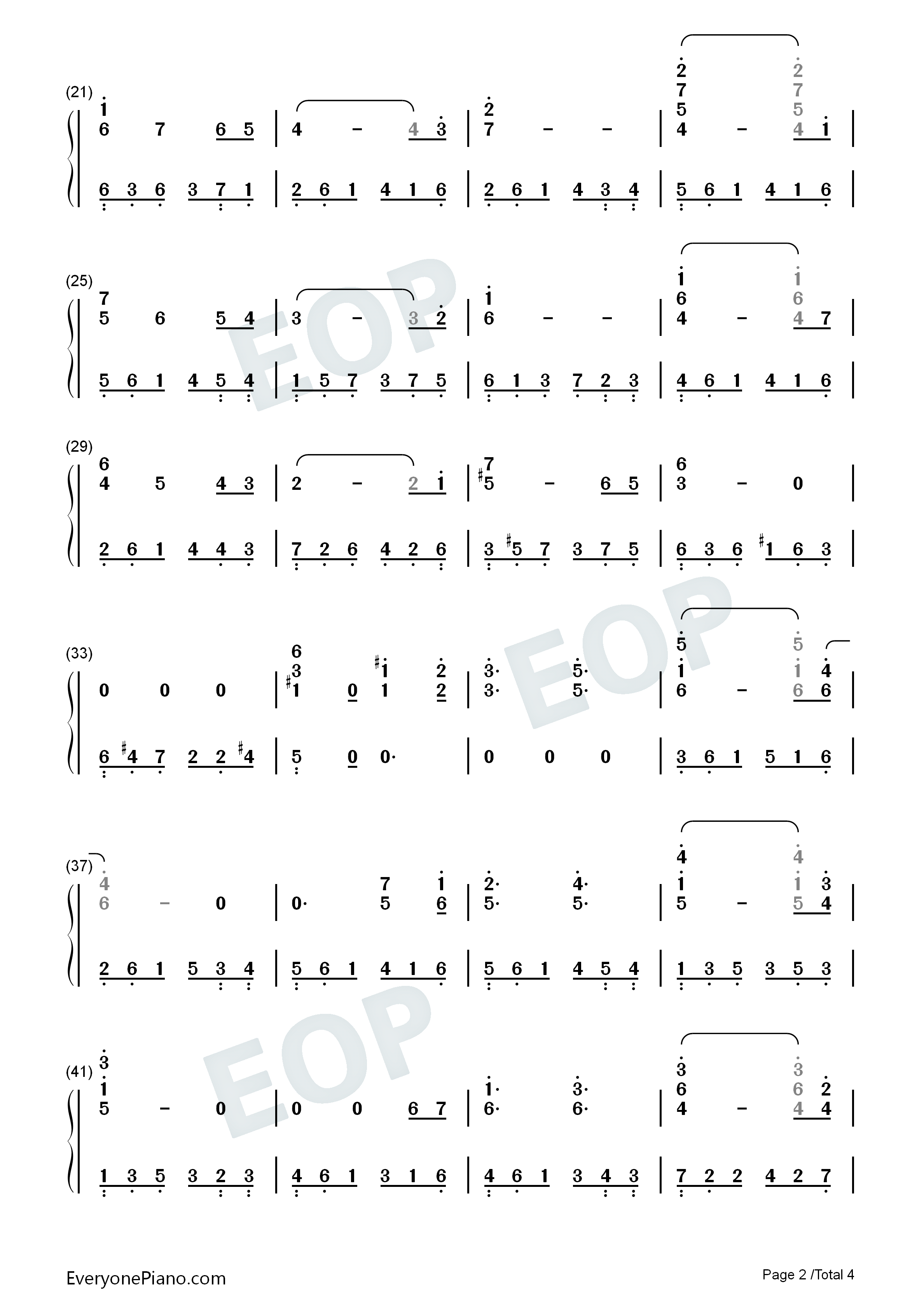 Parisienne_Walkways钢琴简谱_Gary_Moore演唱