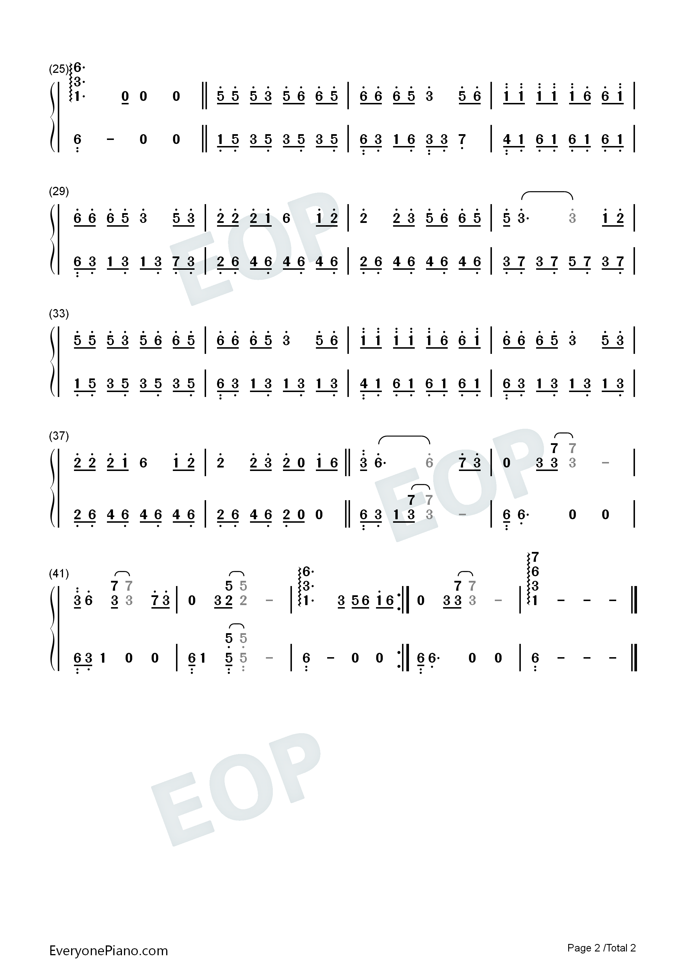 西海情歌钢琴简谱_降央卓玛_刀郎演唱