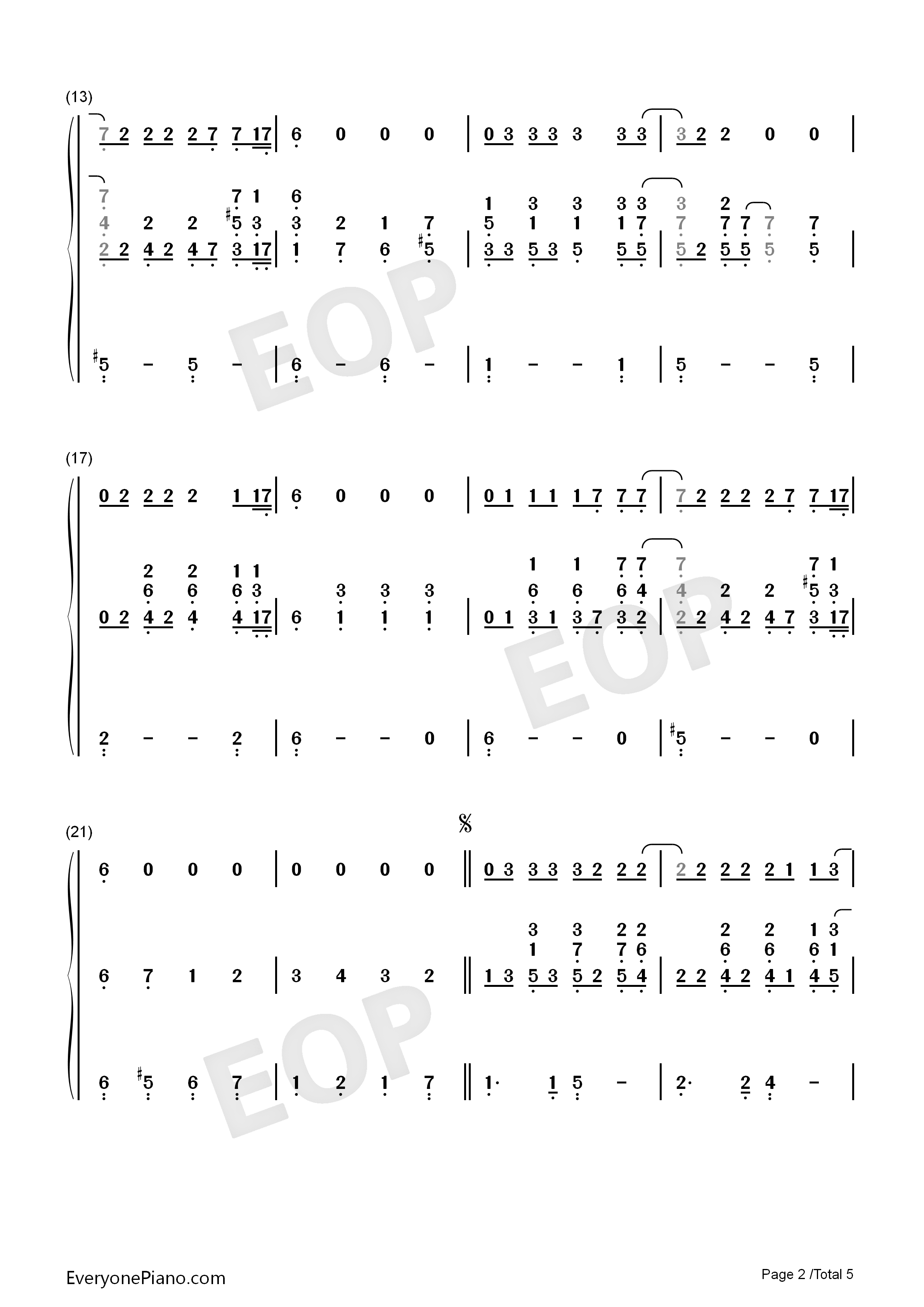SOS钢琴简谱_Cher演唱