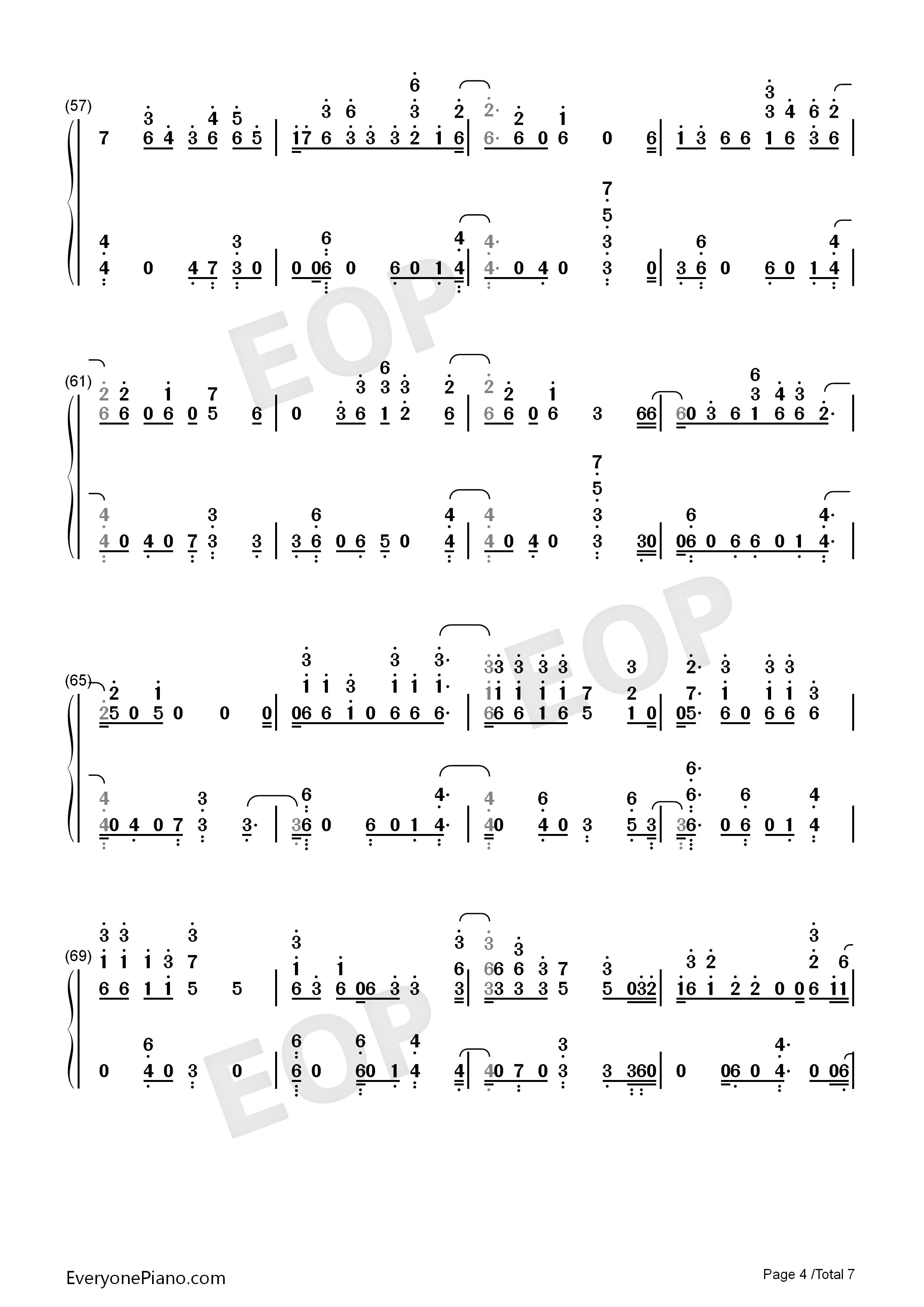 Wanted_You钢琴简谱_Nav_Lil_Uzi_Vert演唱