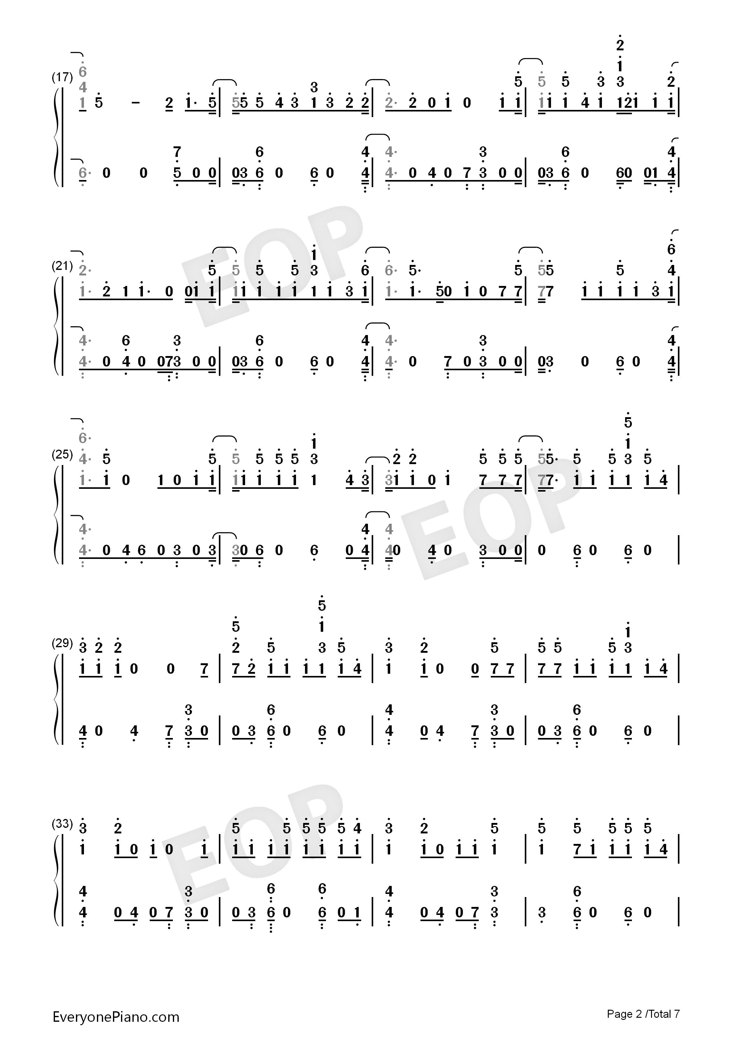 Wanted_You钢琴简谱_Nav_Lil_Uzi_Vert演唱